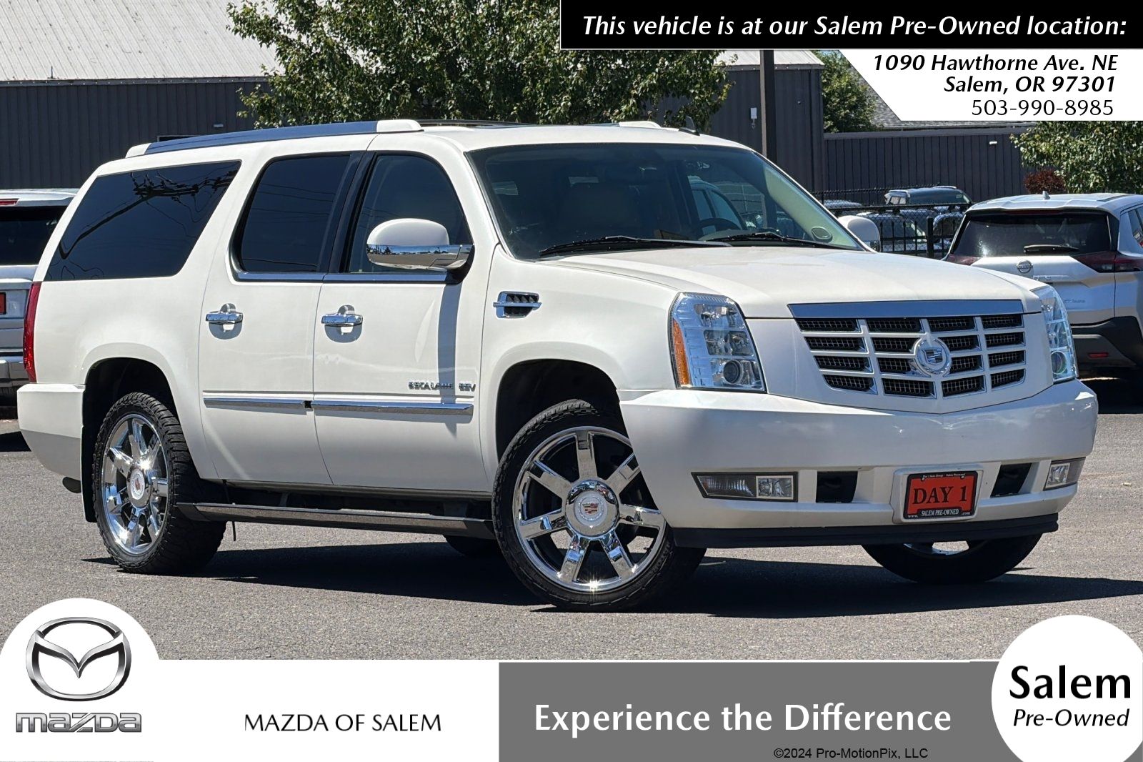 White Diamond Clearcoat 2011 Cadillac Escalade ESV Premium 4WD SUV / Crossover All-Wheel Drive 6-Speed Automatic Overdrive