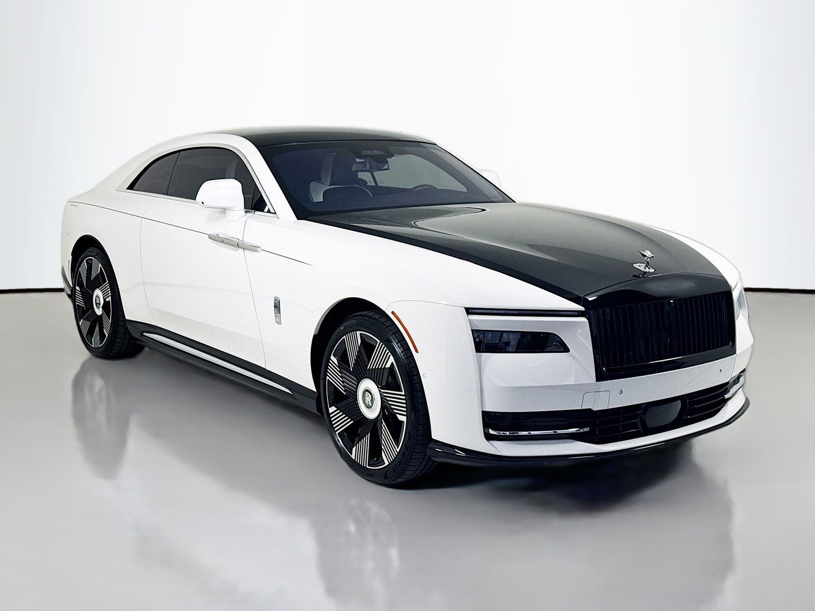 Arctic White / Black Diamond 2025 Rolls-Royce Spectre AWD Coupe All-Wheel Drive 1-Speed Automatic