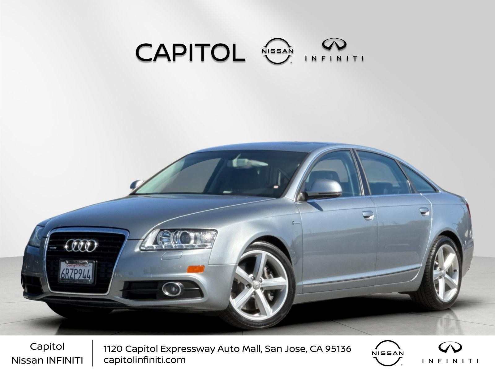 Oyster Gray Metallic 2011 Audi A6 Sedan All-Wheel Drive 6-Speed Automatic