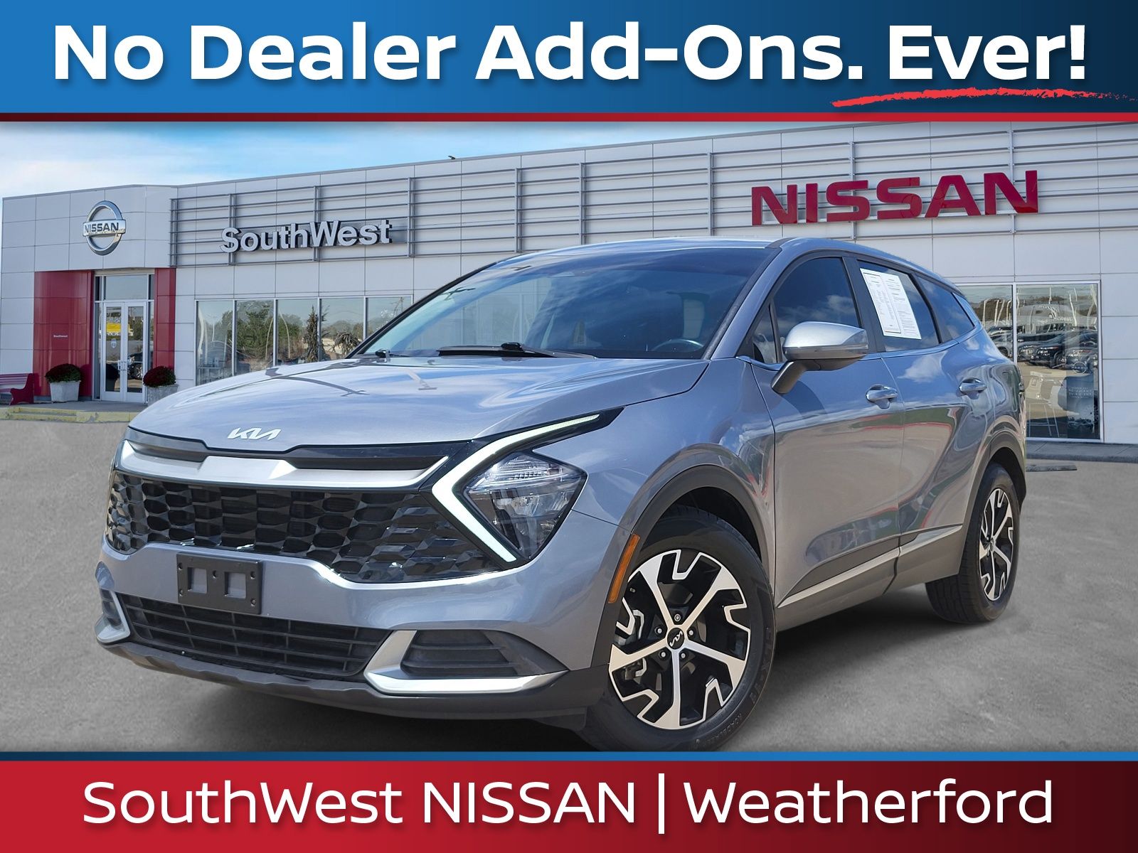 Everlasting Silver 2023 Kia Sportage EX FWD SUV / Crossover Front-Wheel Drive 8-Speed Automatic