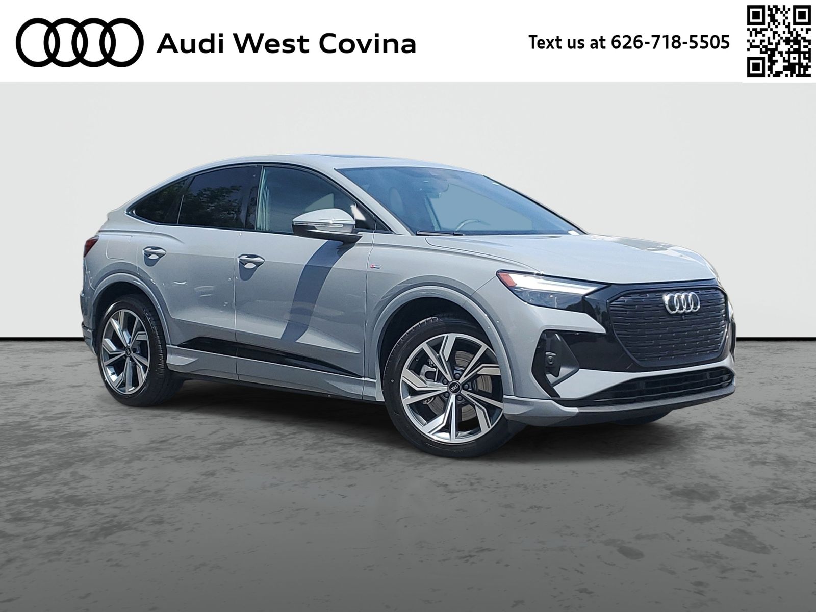 Pebble Gray 2024 Audi Q4 e-tron Sportback quattro Premium 55 Sedan All-Wheel Drive Automatic