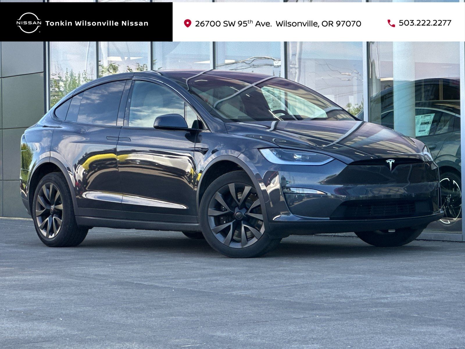 Stealth Gray 2024 Tesla Model X AWD SUV / Crossover All-Wheel Drive 1-Speed Automatic