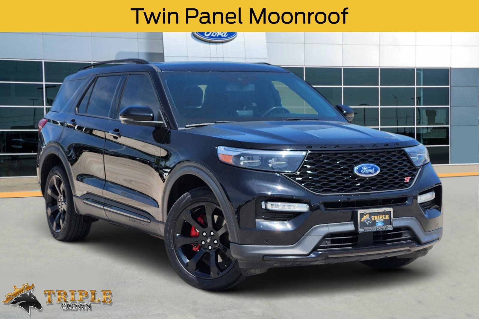 Black Metallic 2023 Ford Explorer SUV / Crossover All-Wheel Drive Automatic