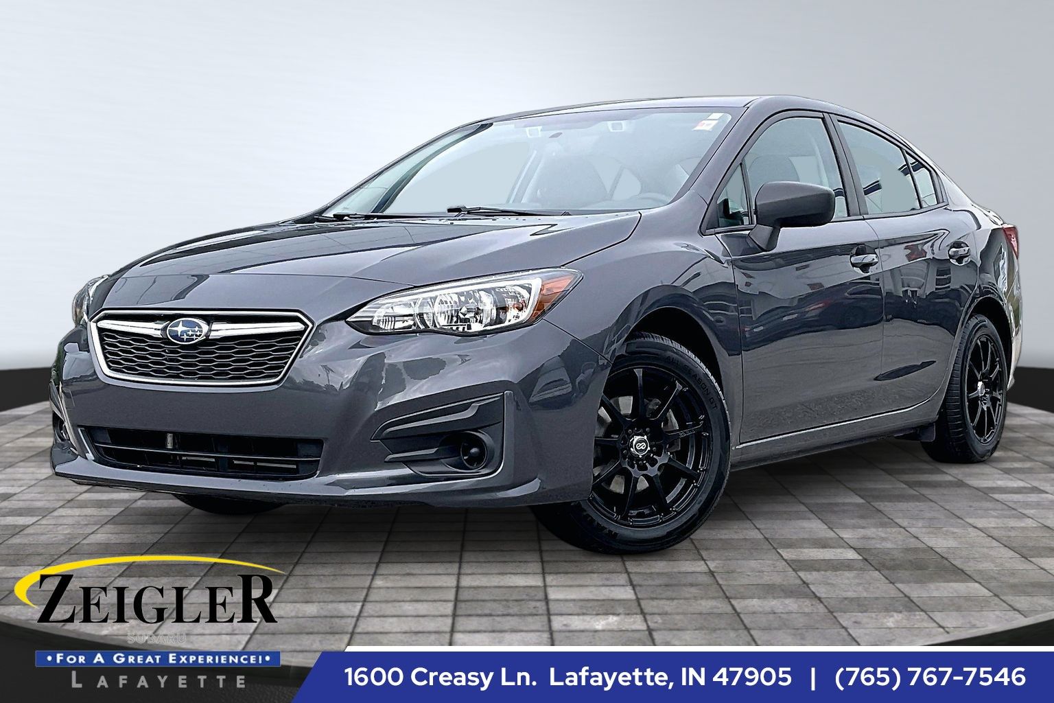 Gray 2019 Subaru Impreza Sedan All-Wheel Drive Continuously Variable Transmission