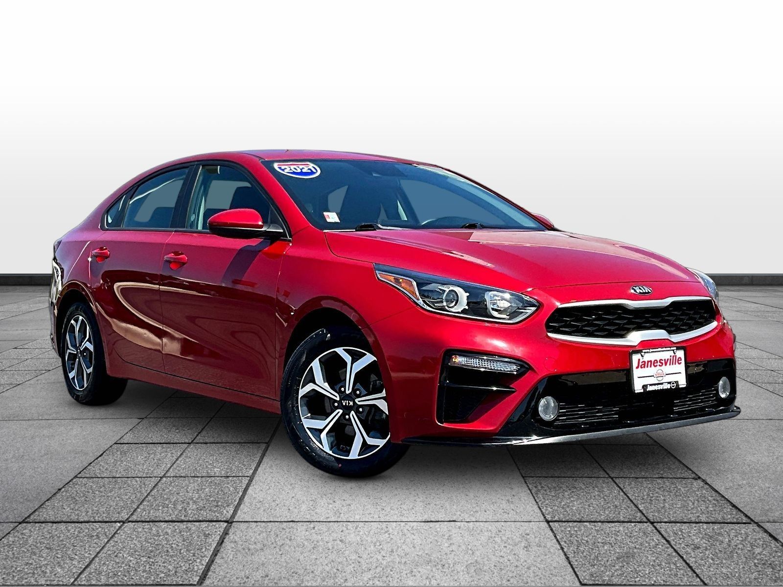 Currant Red 2021 Kia Forte Sedan Front-Wheel Drive Continuously Variable Transmission