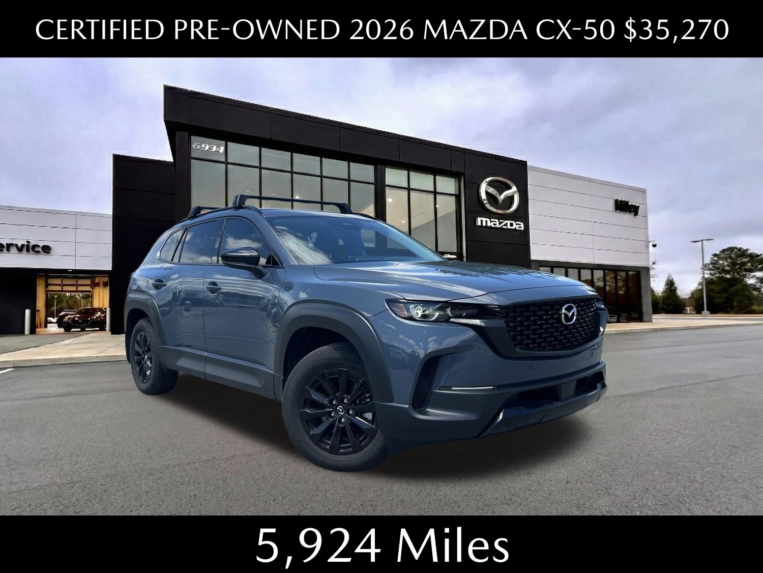 Polymetal Gray Metallic 2026 Mazda CX-50 SUV / Crossover All-Wheel Drive Continuously Variable Transmission