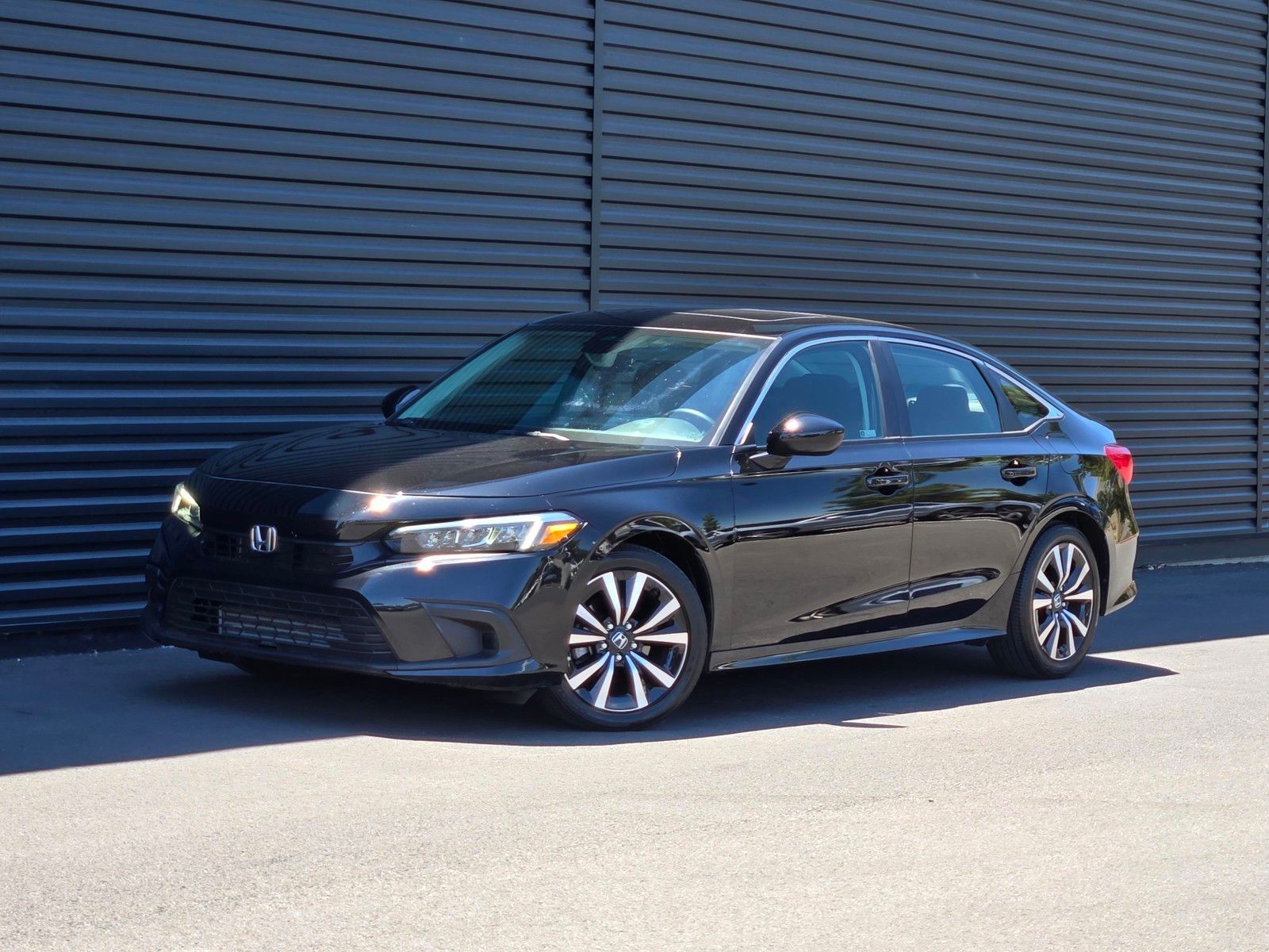 Crystal Black Pearl 2024 Honda Civic Sedan Front-Wheel Drive Continuously Variable Transmission