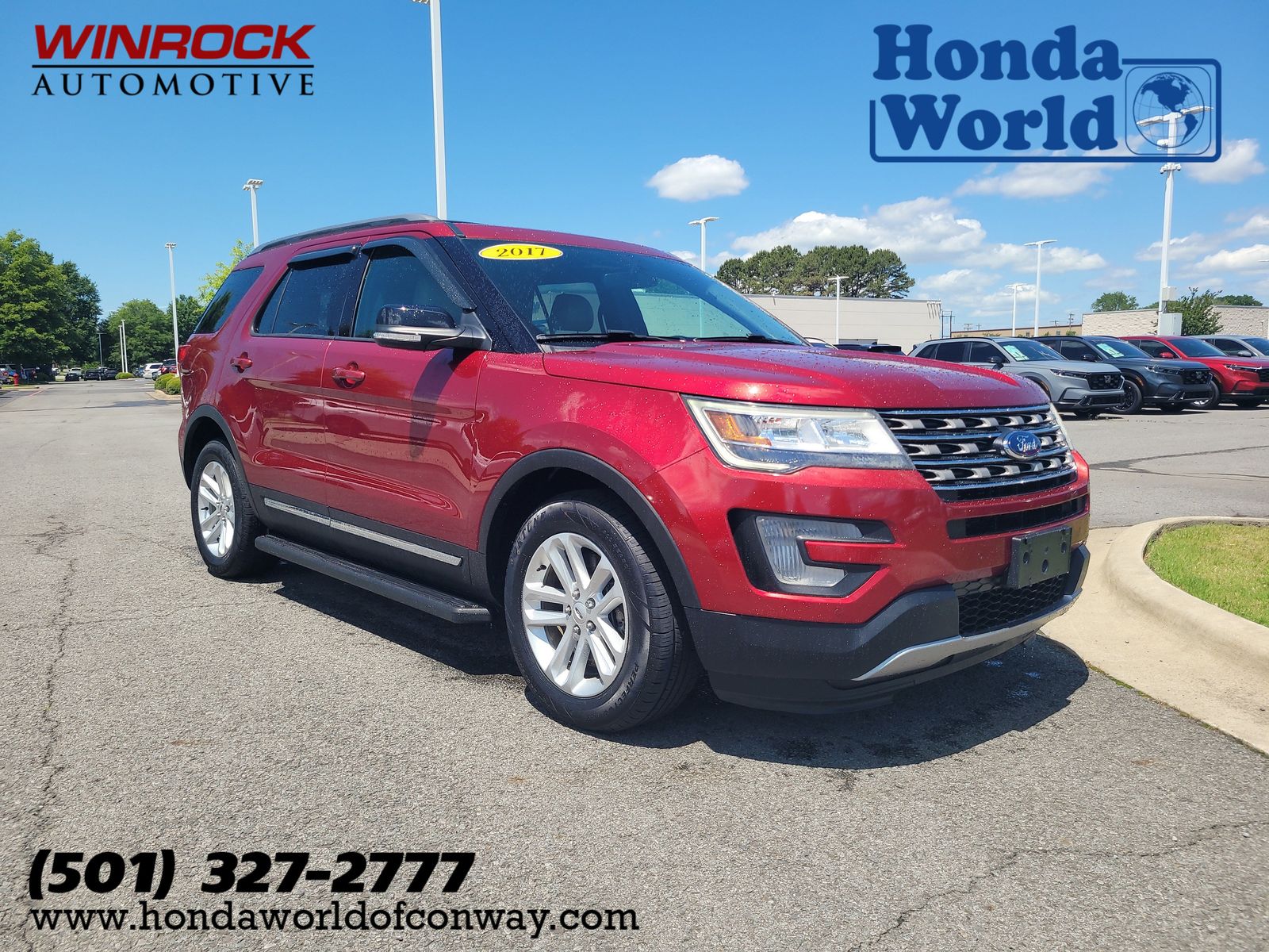 Ruby Red Metallic 2017 Ford Explorer XLT SUV / Crossover Front-Wheel Drive 6-Speed Automatic