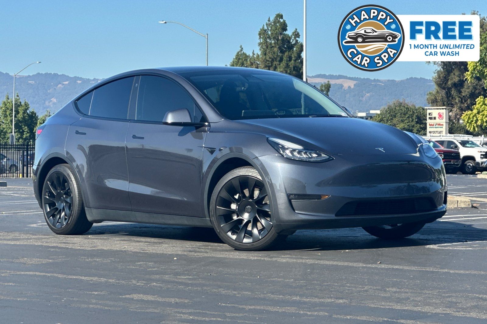 Midnight Silver Metallic 2021 Tesla Model Y SUV / Crossover All-Wheel Drive 1-Speed Automatic