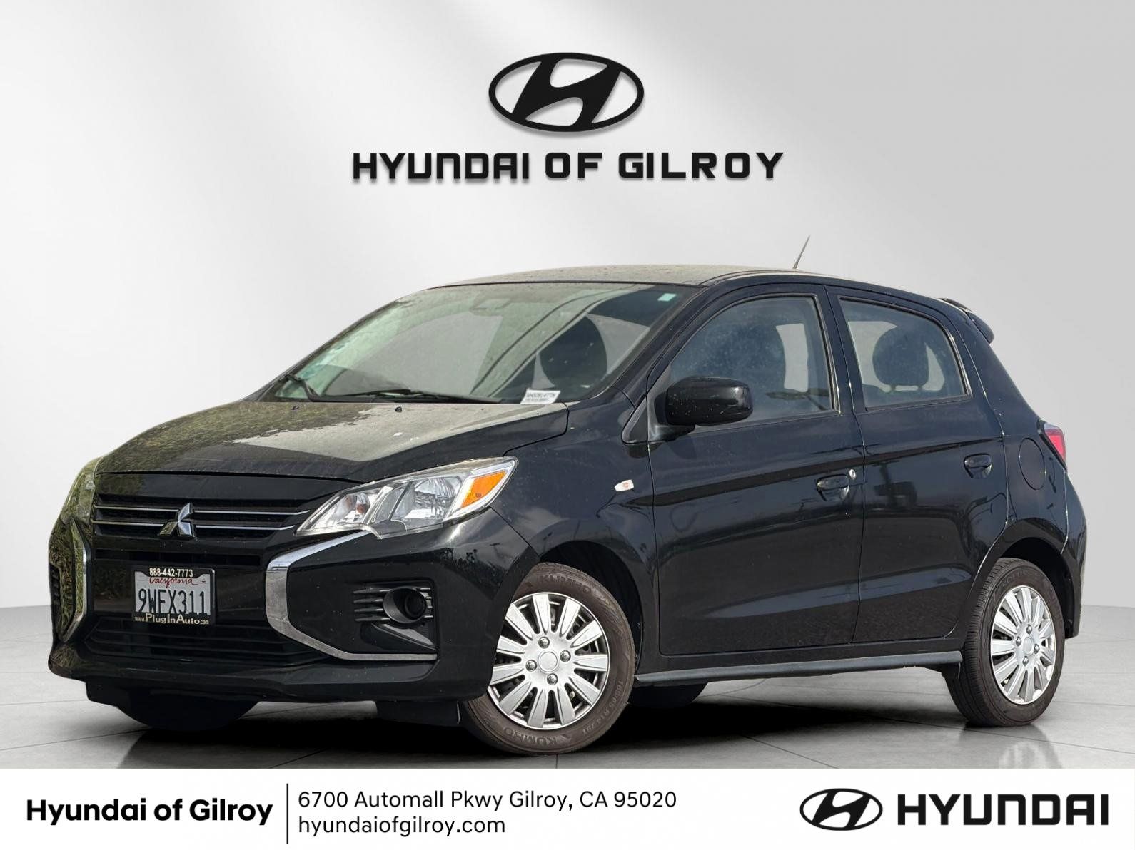 Mystic Black Metallic 2022 Mitsubishi Mirage Hatchback Front-Wheel Drive Continuously Variable Transmission