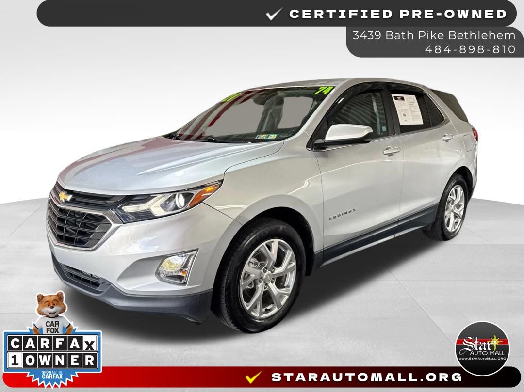 Silver Ice Metallic 2021 Chevrolet Equinox SUV / Crossover Four-Wheel Drive 6-Speed Automatic Overdrive