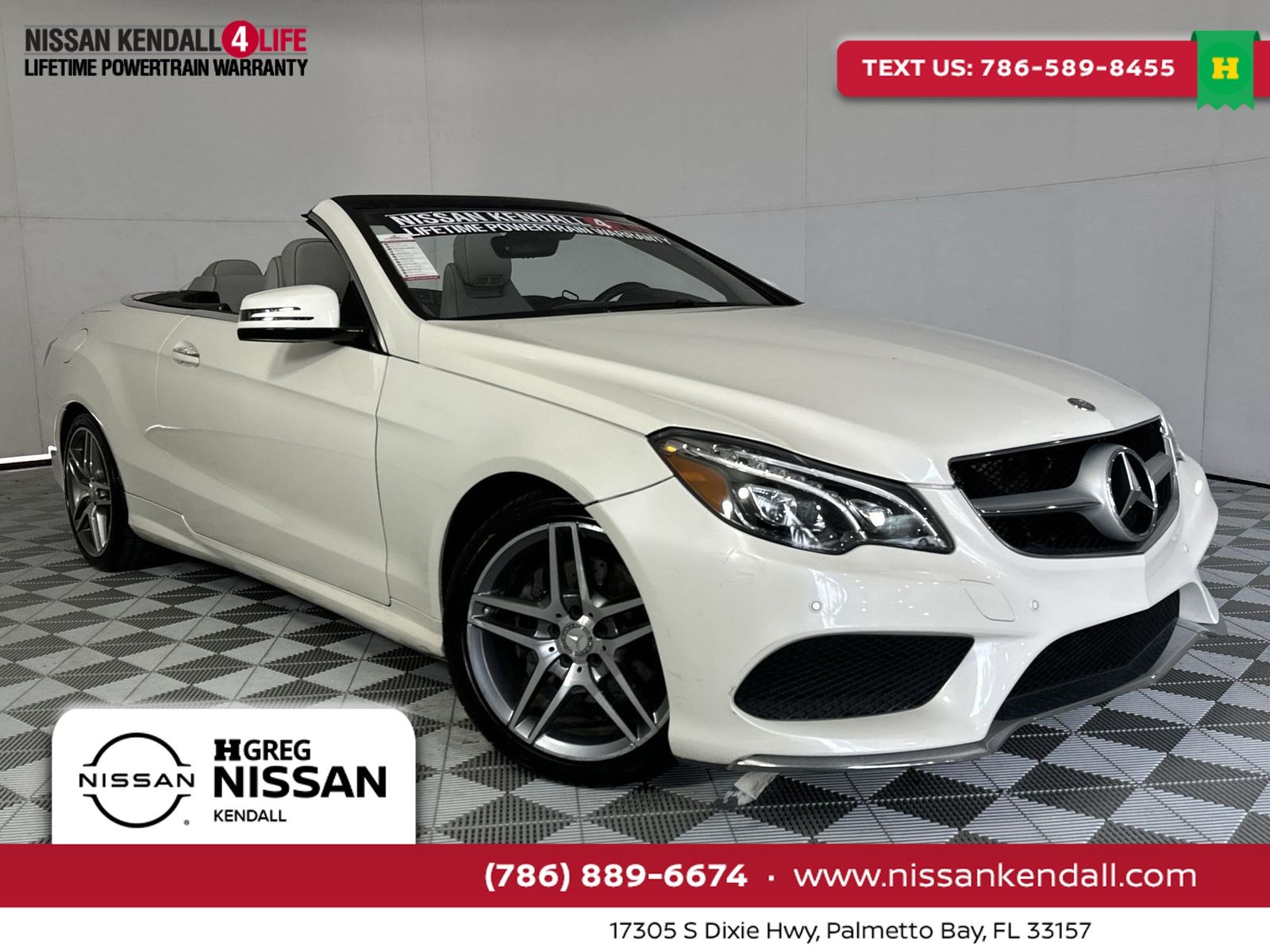 Polar White 2017 Mercedes-Benz E-Class Convertible Rear-Wheel Drive 7-Speed Automatic