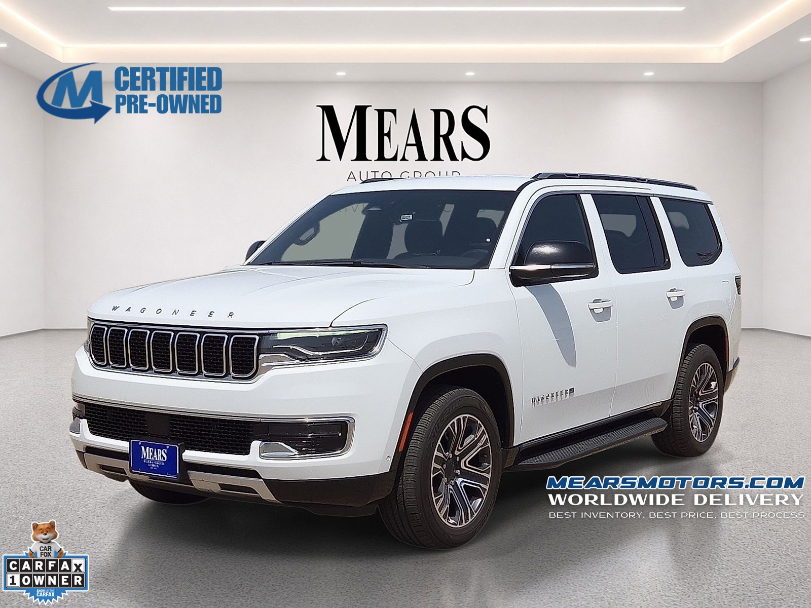 Bright White Clearcoat 2024 Jeep Wagoneer SUV / Crossover 4X2 8-Speed Automatic