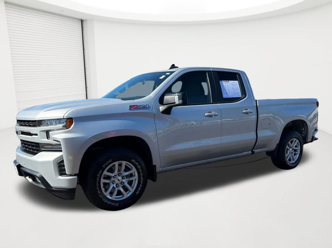 Silver Ice Metallic 2019 Chevrolet Silverado 1500 Pickup Truck Four-Wheel Drive 8-Speed Automatic