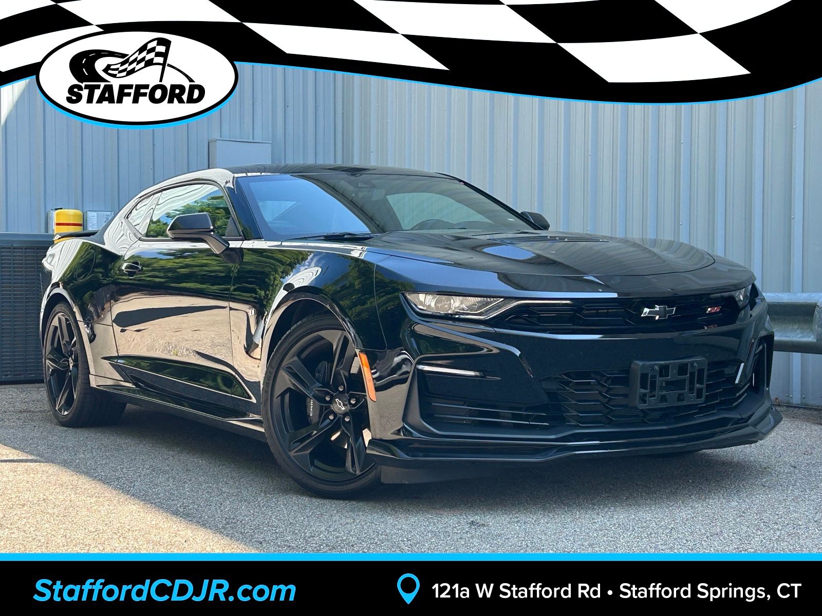 Black 2021 Chevrolet Camaro Coupe Rear-Wheel Drive 6-Speed Manual