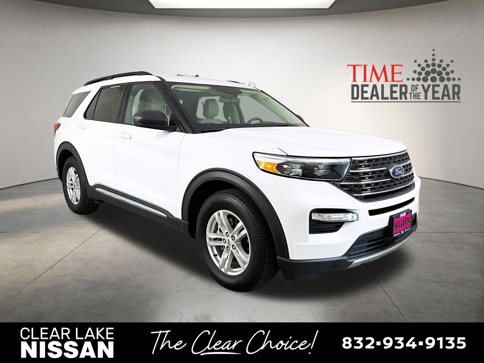 Oxford White 2023 Ford Explorer XLT RWD SUV / Crossover Rear-Wheel Drive Automatic