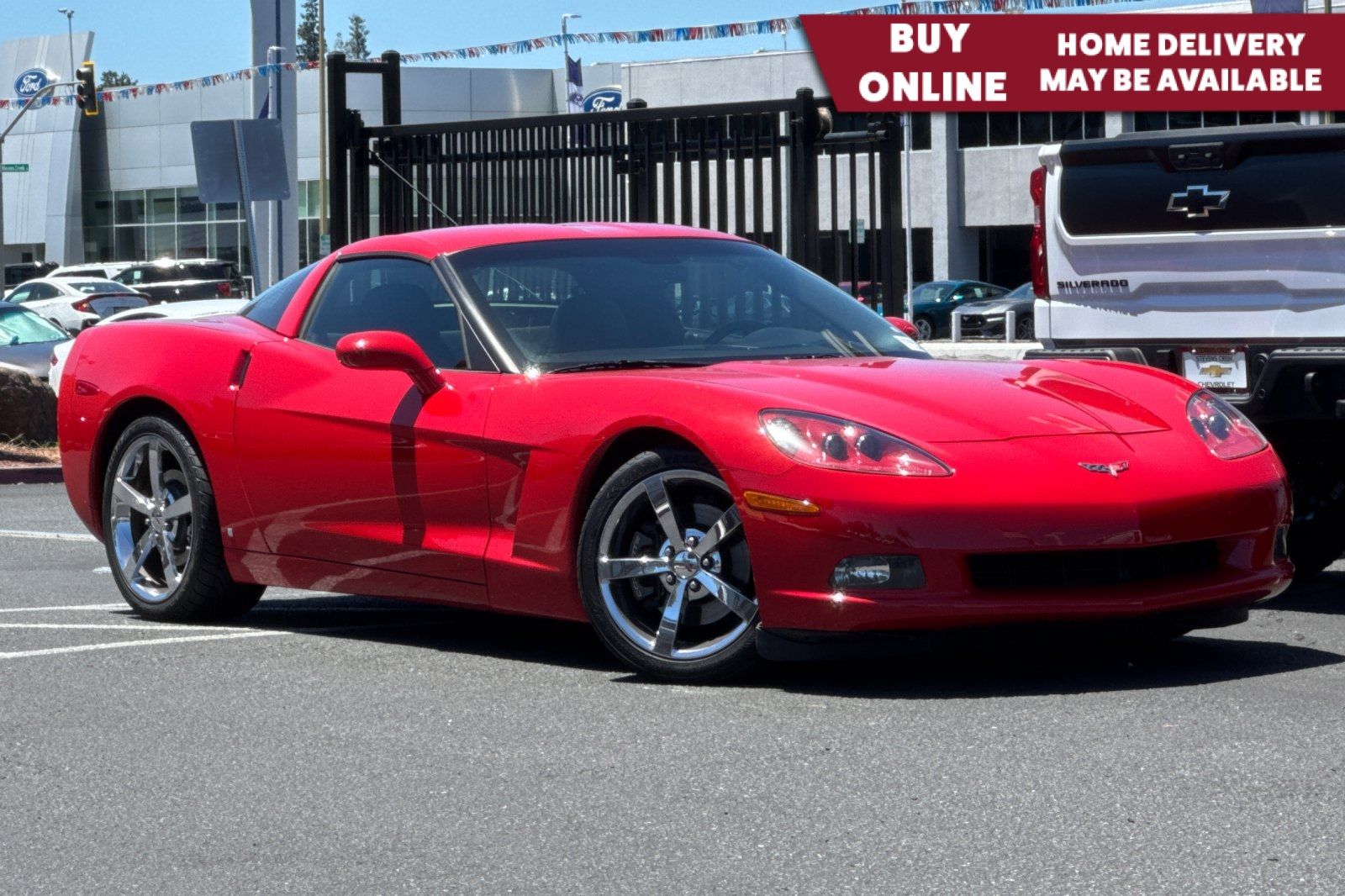 Victory Red 2008 Chevrolet Corvette Coupe Rear-Wheel Drive 6-Speed Automatic