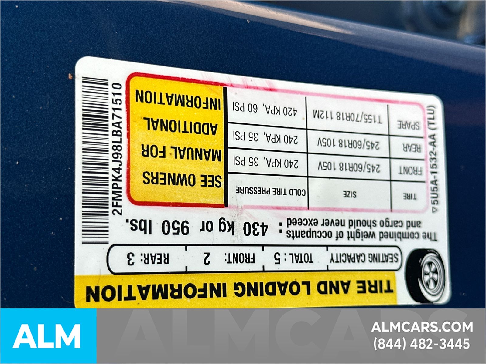 Used 2020 Blue Ford SEL image 37