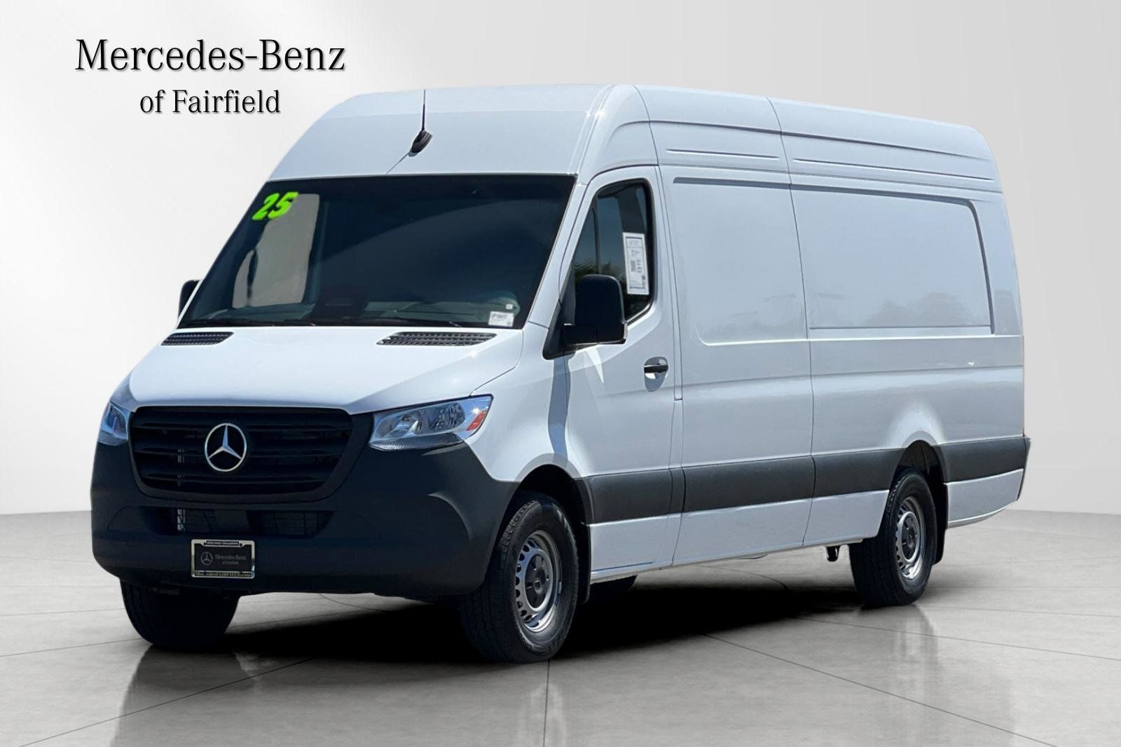 Arctic White 2025 Mercedes-Benz Sprinter Cargo 2500 170 High Roof Extended RWD Van Rear-Wheel Drive 9-Speed Automatic