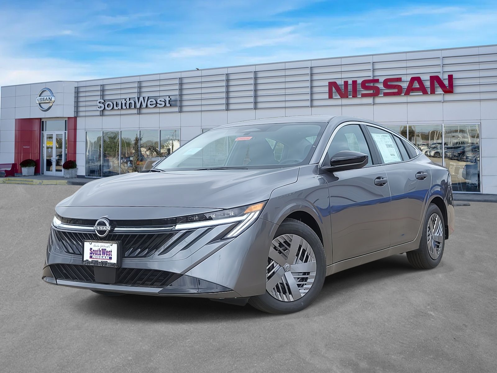 Gray (Gun Metallic) 2026 Nissan Sentra Sedan Front-Wheel Drive Continuously Variable Transmission