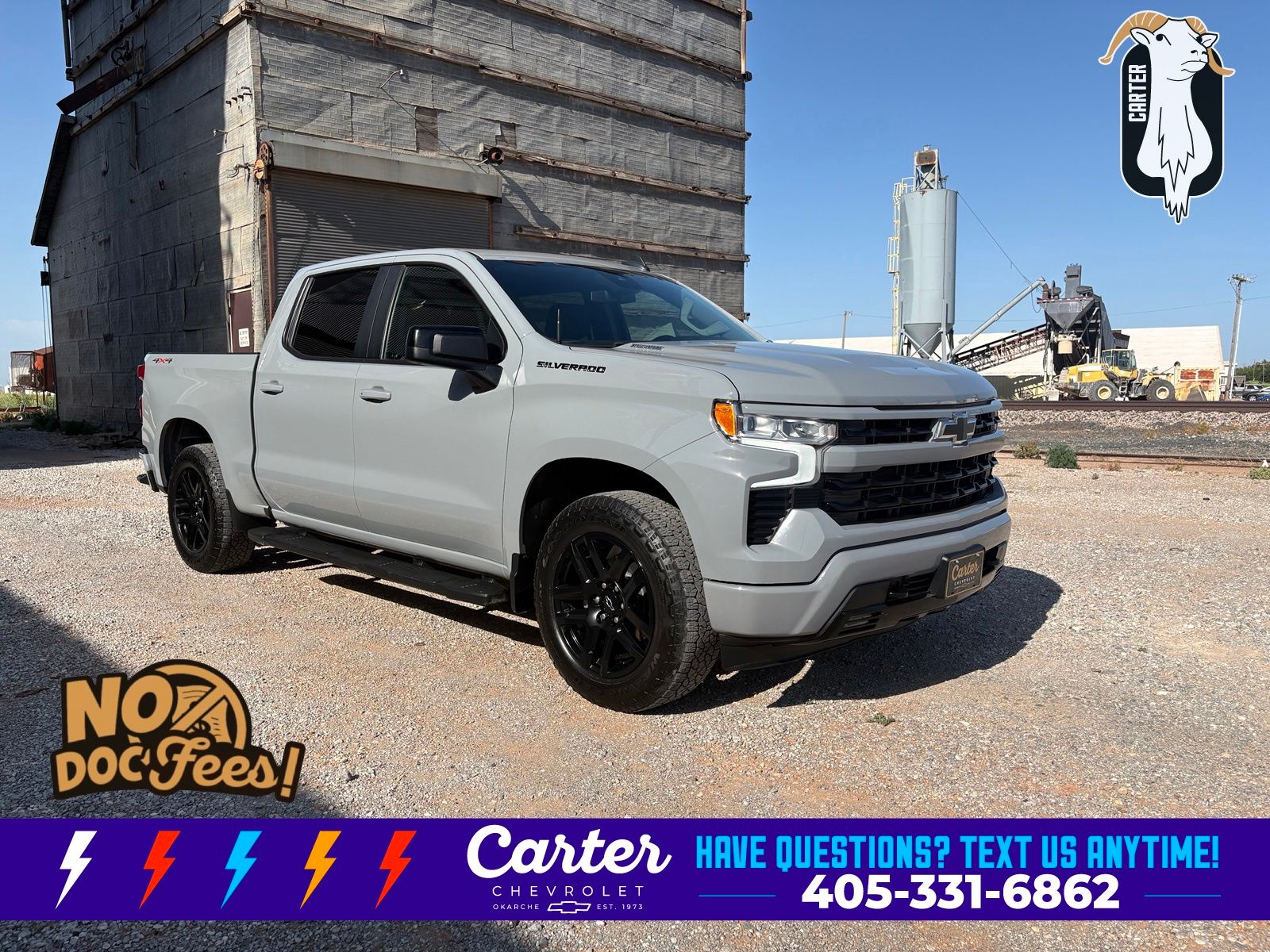 Slate Gray Metallic 2024 Chevrolet Silverado 1500 Pickup Truck Four-Wheel Drive 8-Speed Automatic