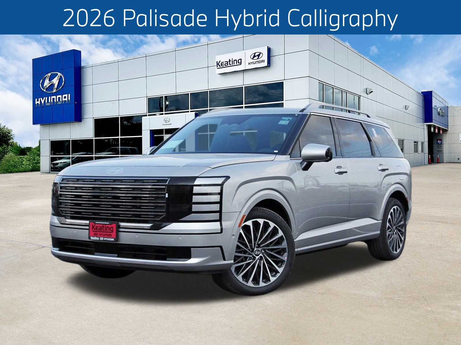 Typhoon Silver Metallic 2026 Hyundai Palisade Hybrid Calligraphy FWD SUV / Crossover Front-Wheel Drive 6-Speed Automatic