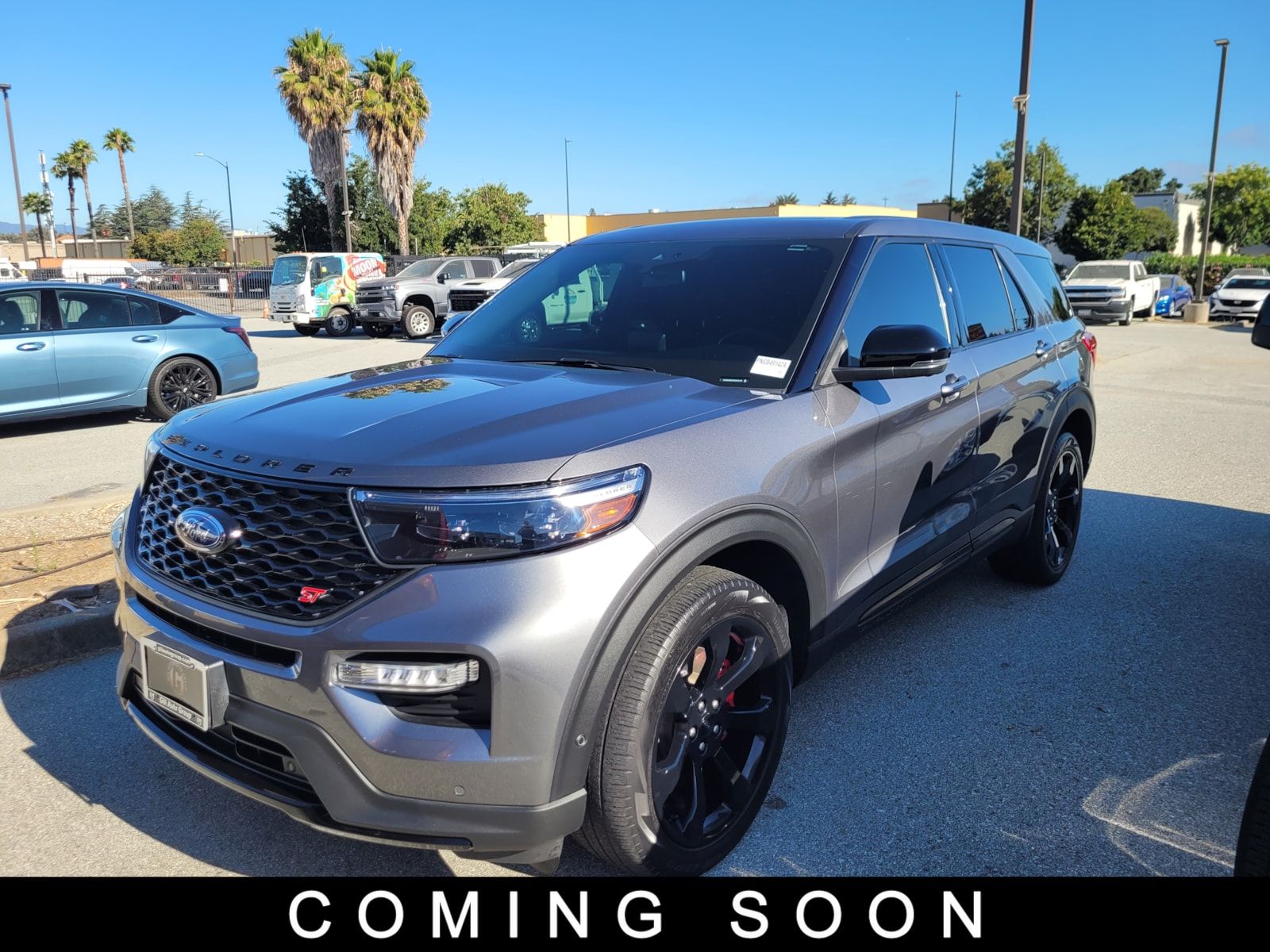 Gray Metallic 2022 Ford Explorer SUV / Crossover All-Wheel Drive Automatic