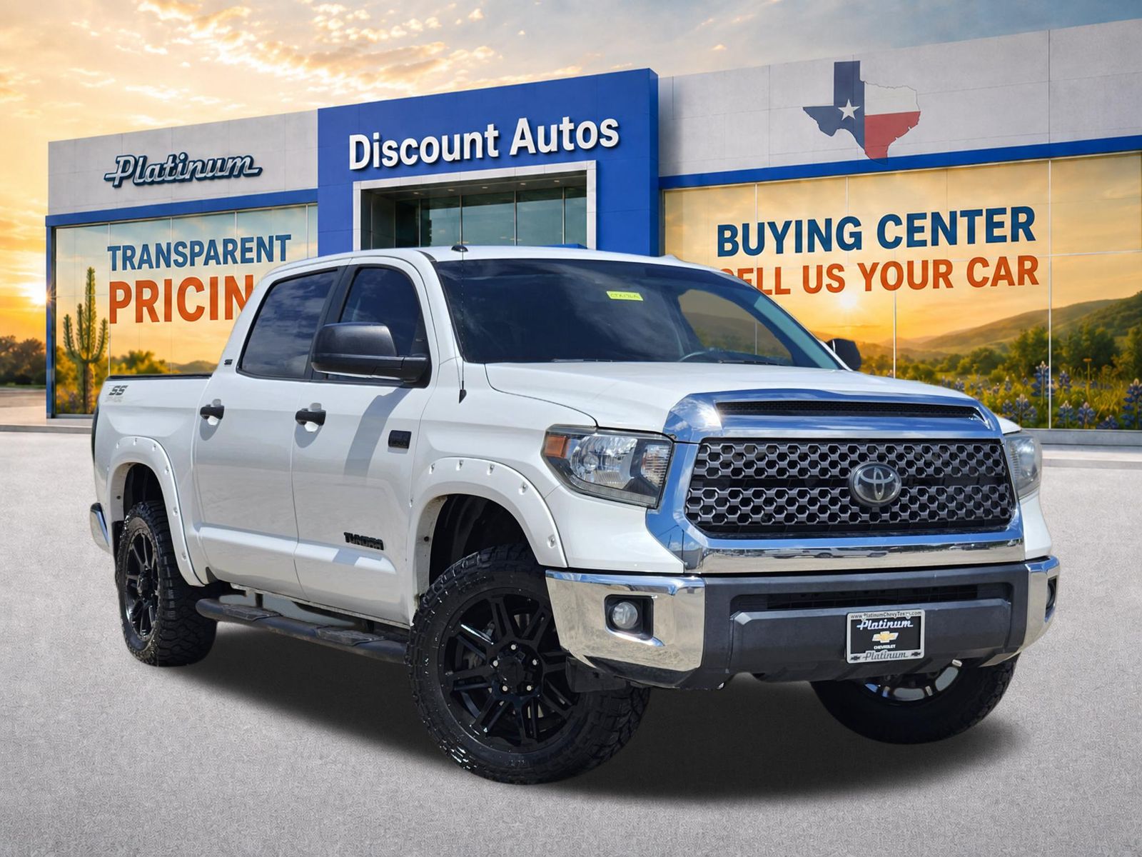 Super White 2018 Toyota Tundra Pickup Truck 4X2 6-Speed Automatic Overdrive