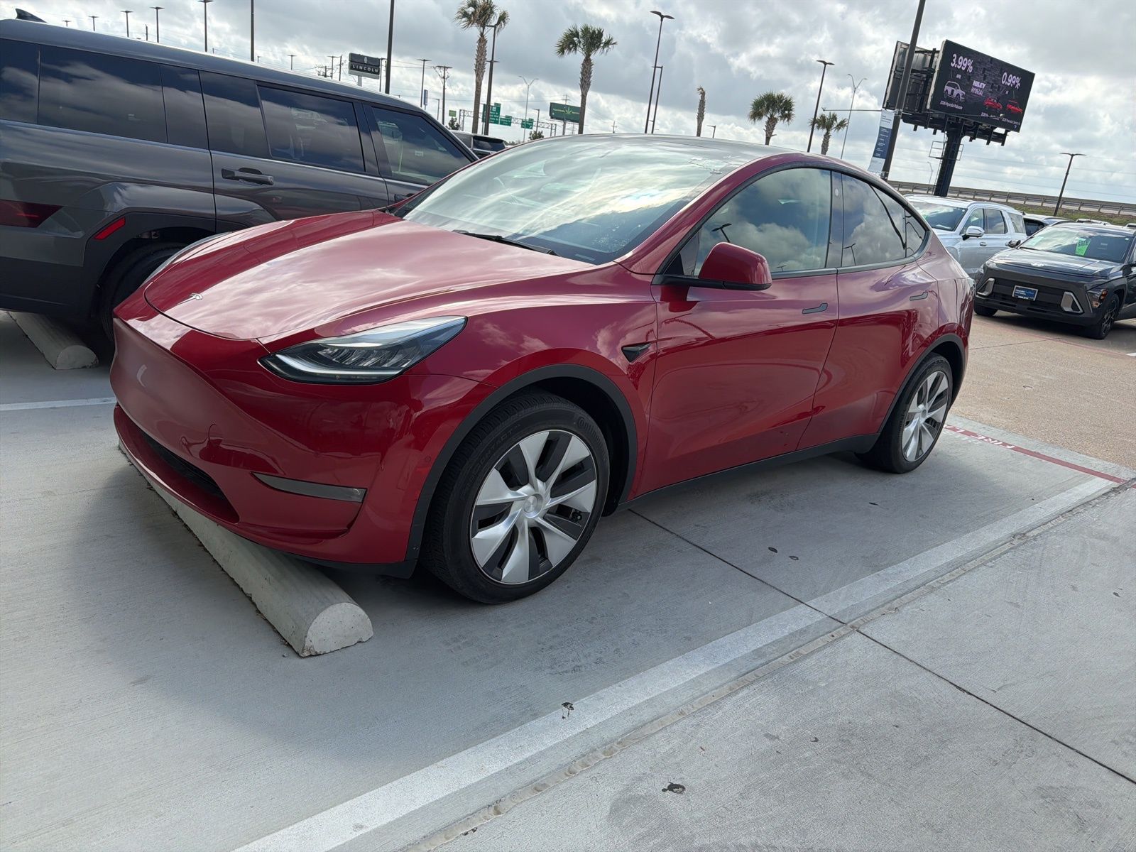 Red Multi-Coat 2021 Tesla Model Y Long Range AWD SUV / Crossover All-Wheel Drive 1-Speed Automatic