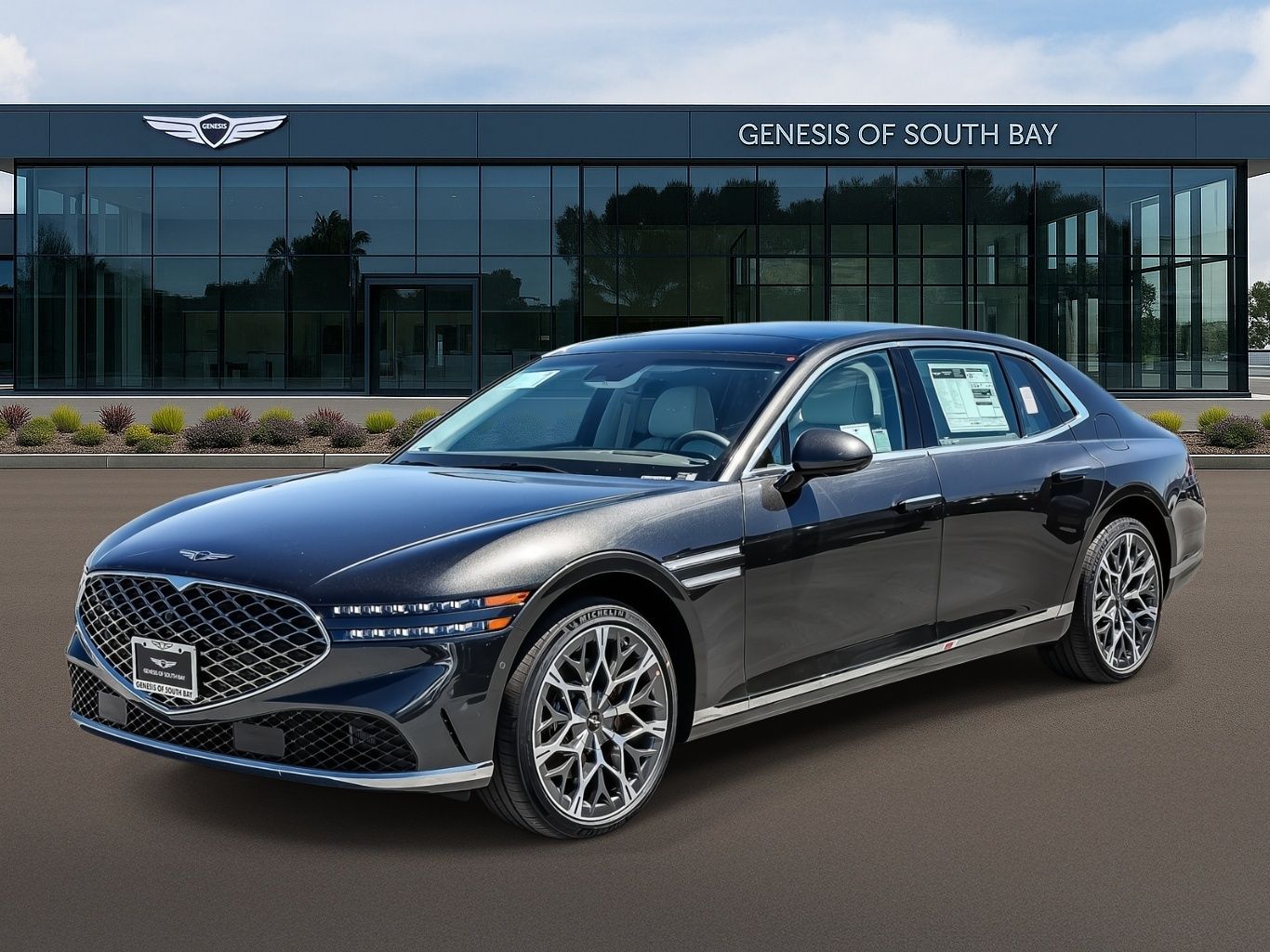 Makalu Gray 2026 Genesis G90 3.5T e-Supercharger AWD Sedan All-Wheel Drive 8-Speed Automatic