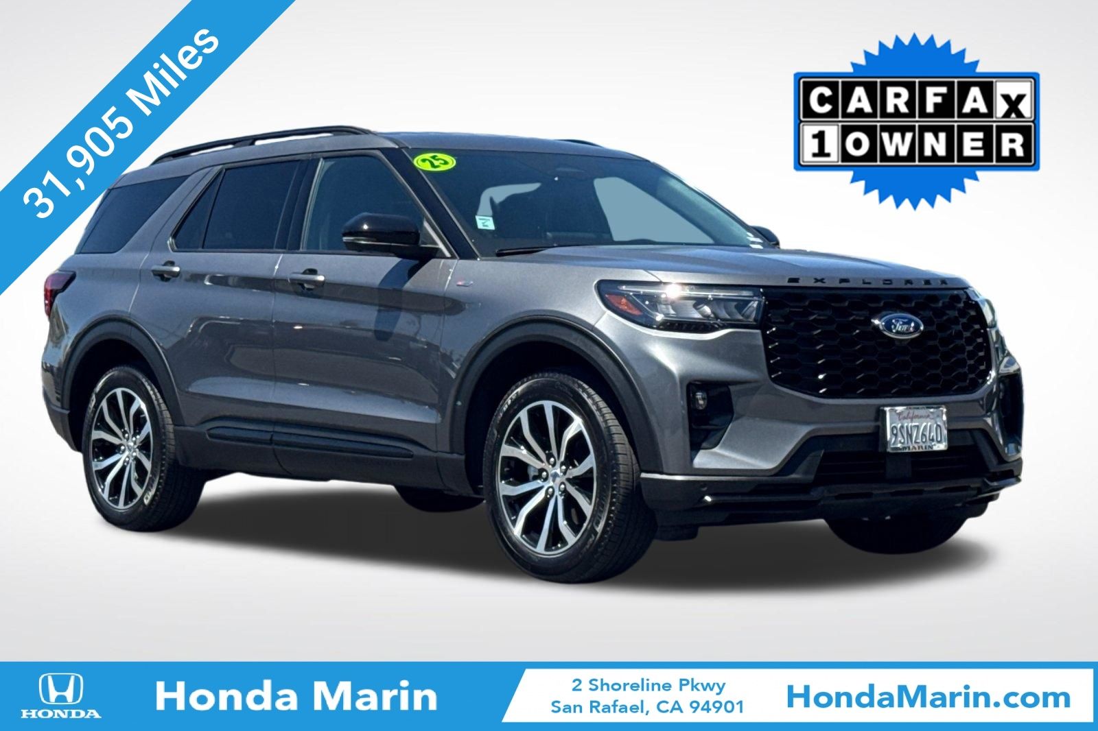 Carbonized Gray Metallic 2025 Ford Explorer SUV / Crossover All-Wheel Drive Automatic