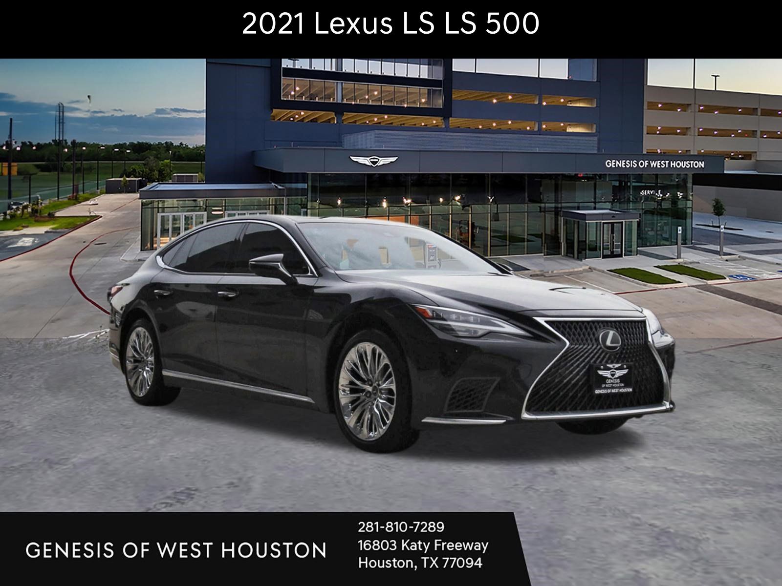 Black (Caviar) 2021 Lexus LS Sedan Rear-Wheel Drive Automatic
