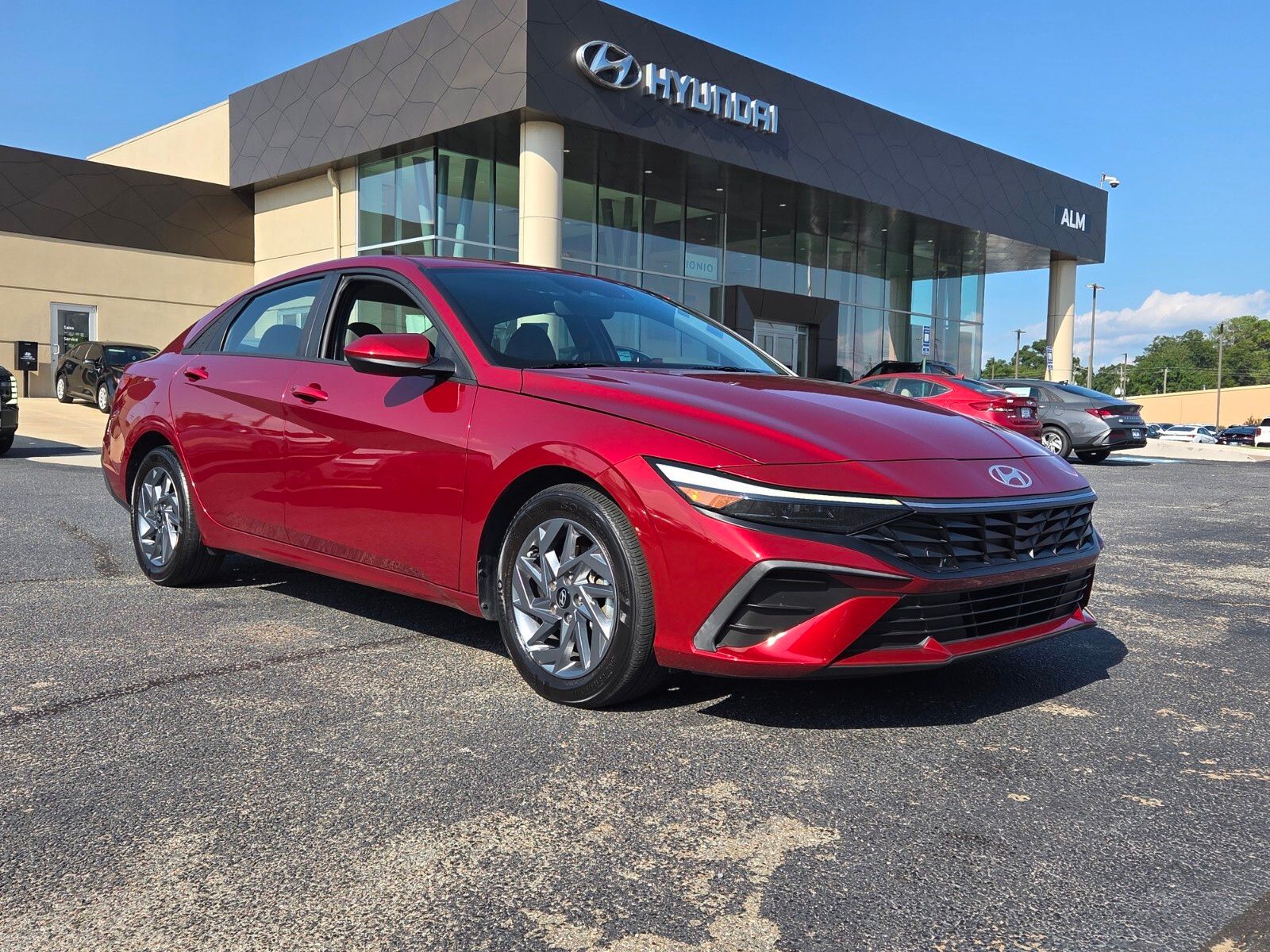 Ultimate Red 2024 Hyundai Elantra Sedan Front-Wheel Drive Continuously Variable Transmission