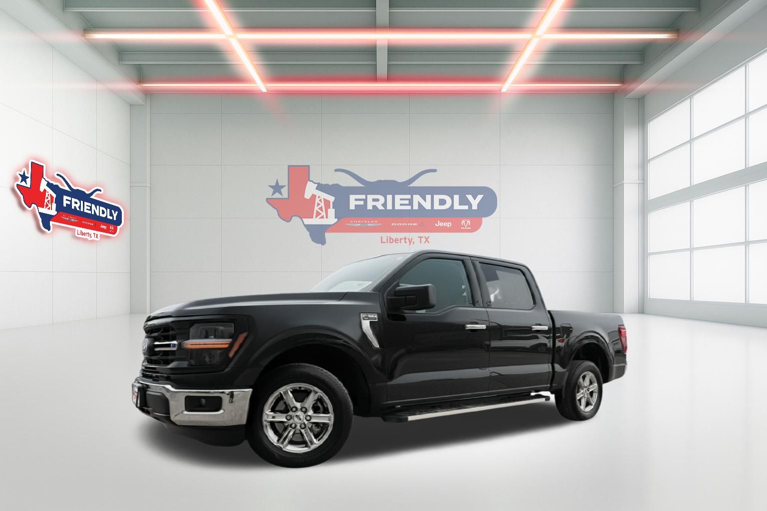 Black Metallic 2025 Ford F-150 XLT SuperCrew RWD Pickup Truck 4X2 Automatic