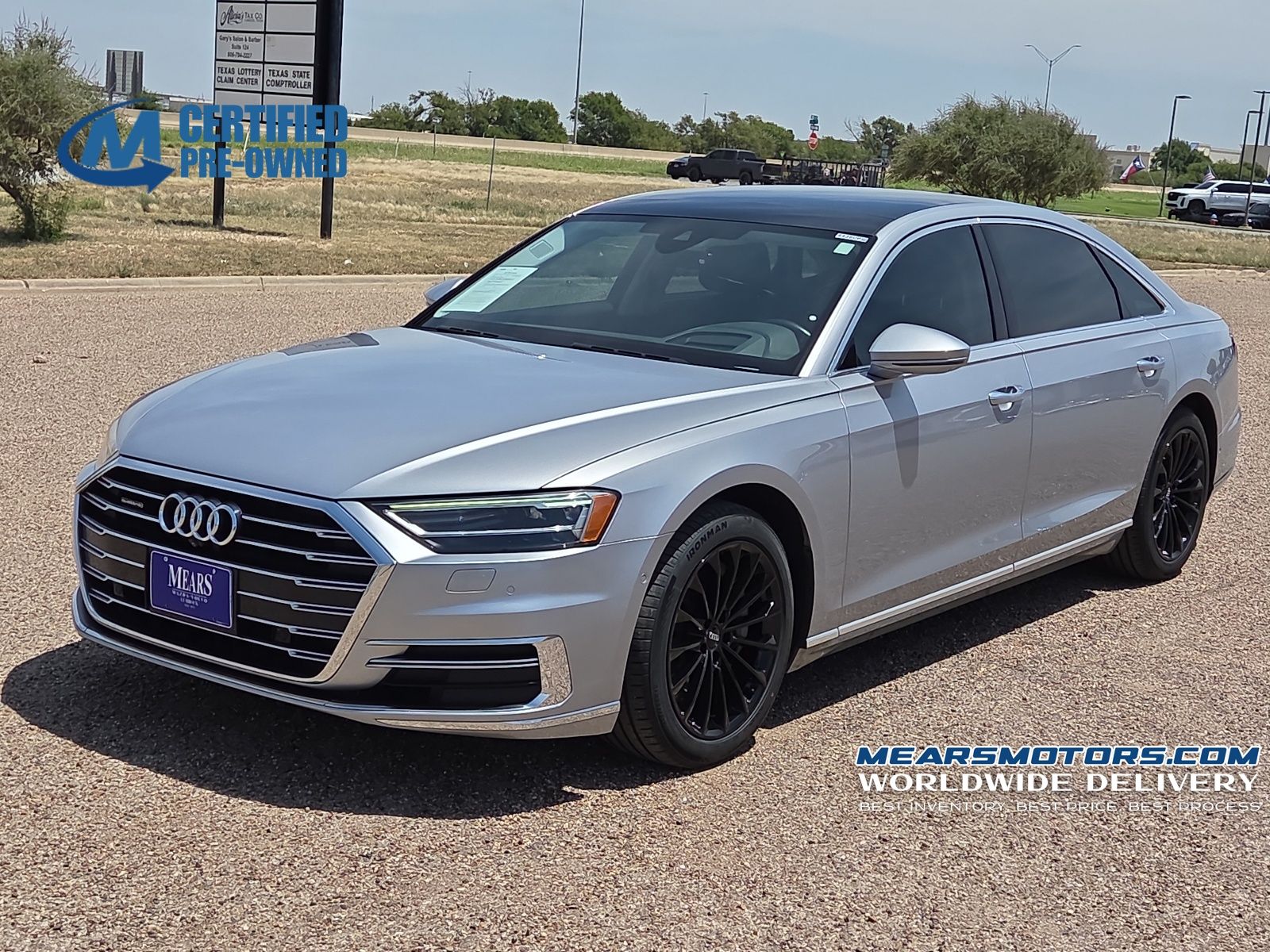 Florett Silver Metallic 2019 Audi A8 Sedan All-Wheel Drive 8-Speed Automatic