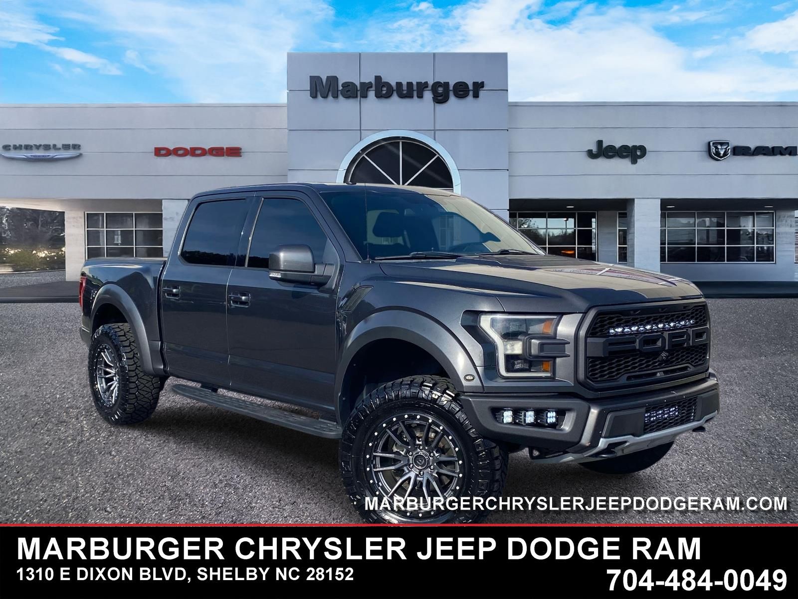 Gray (Magnetic) 2017 Ford F-150 Raptor SuperCrew 4WD Pickup Truck Four-Wheel Drive Automatic