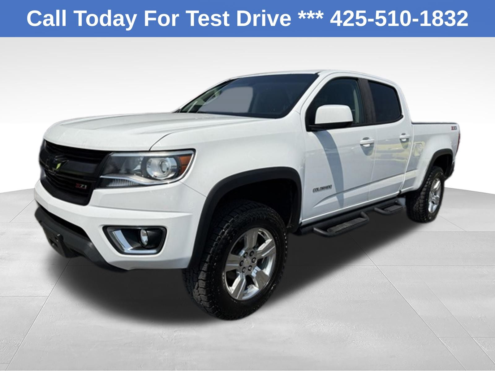 Summit White 2015 Chevrolet Colorado Pickup Truck Four-Wheel Drive 6-Speed Automatic