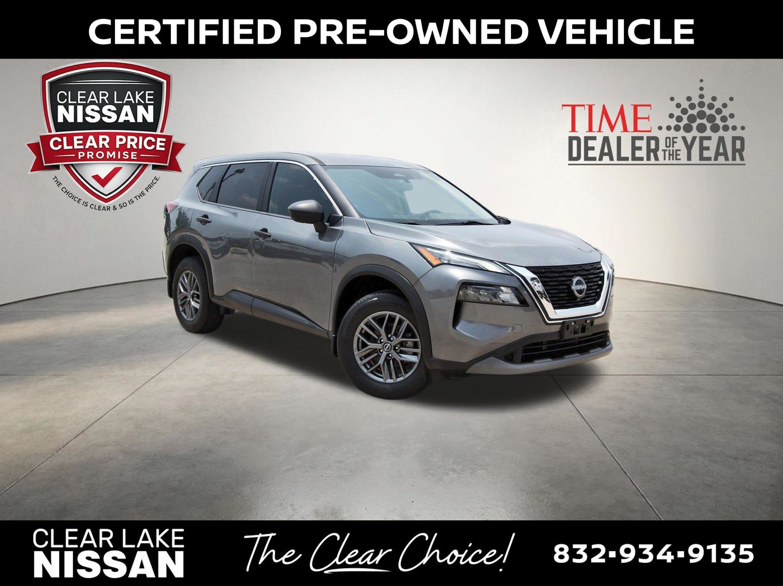Gray (Gun Metallic) 2023 Nissan Rogue SUV / Crossover Front-Wheel Drive Continuously Variable Transmission