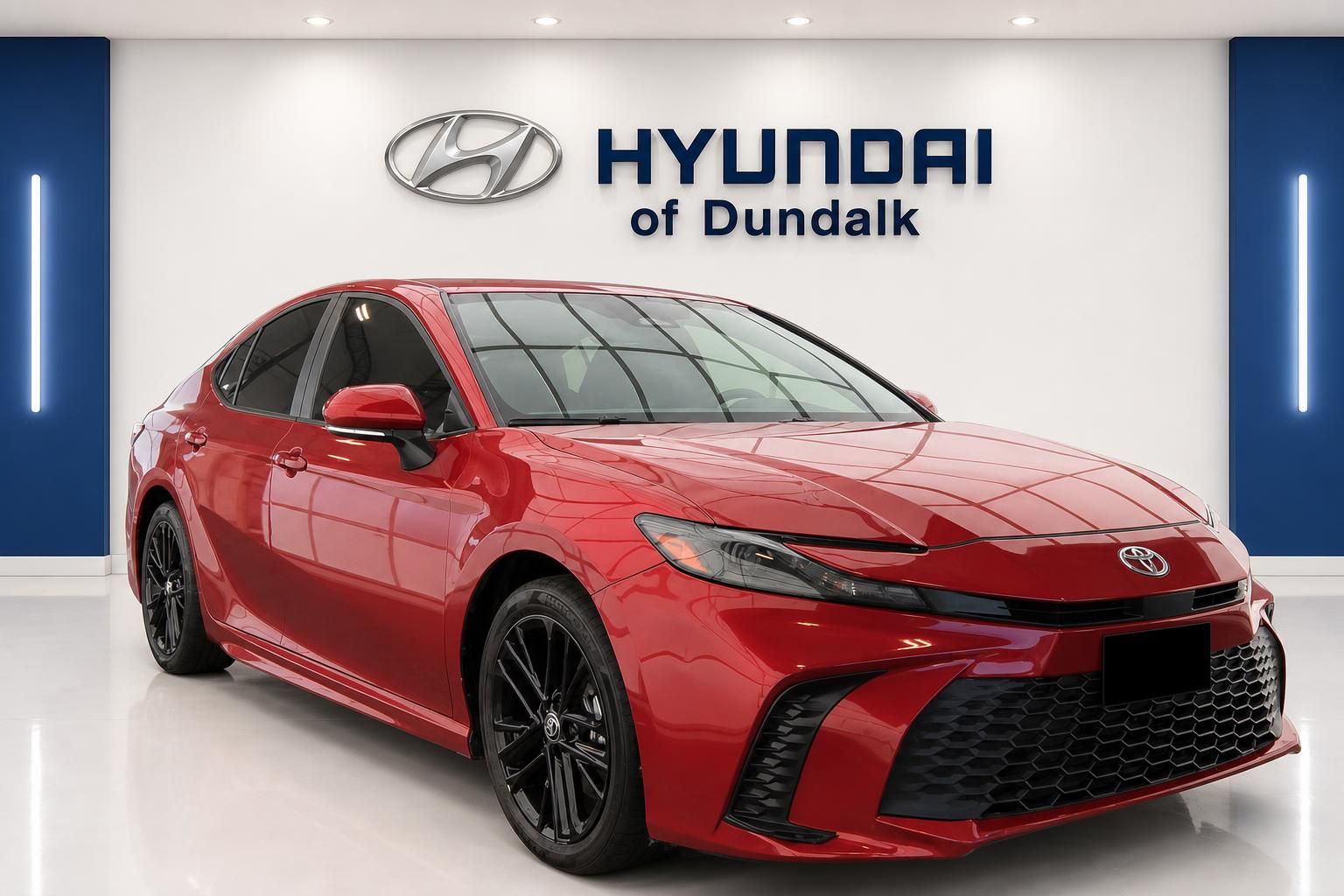 Red 2025 Toyota Camry Sedan Front-Wheel Drive Continuously Variable Transmission