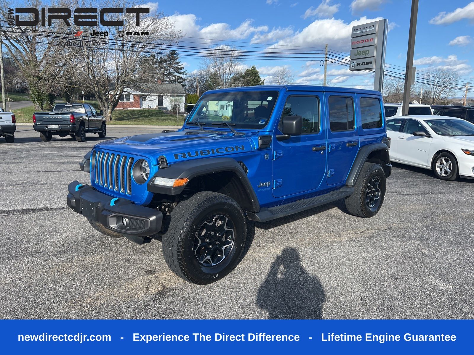 Hydro Blue Pearl Coat 2021 Jeep Wrangler 4xe Rubicon 4WD SUV / Crossover Four-Wheel Drive 8-Speed Automatic
