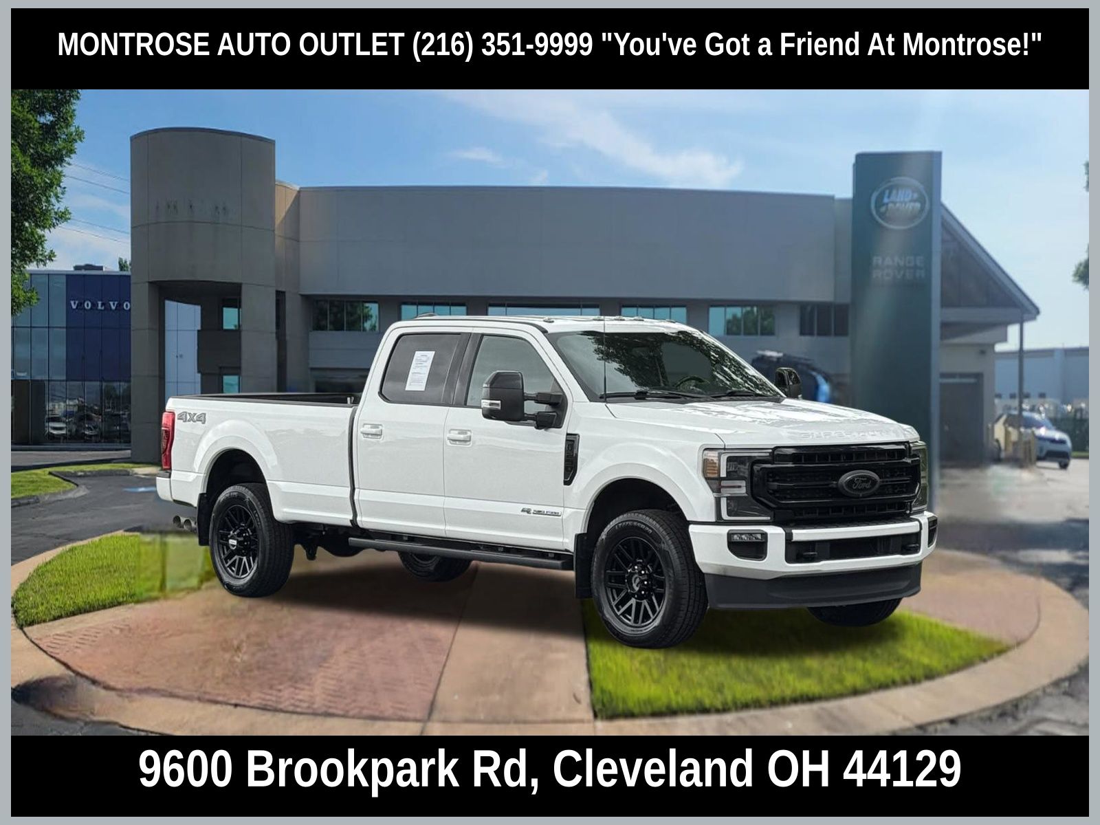 White Metallic 2022 Ford F-250 Super Duty Pickup Truck Four-Wheel Drive Automatic