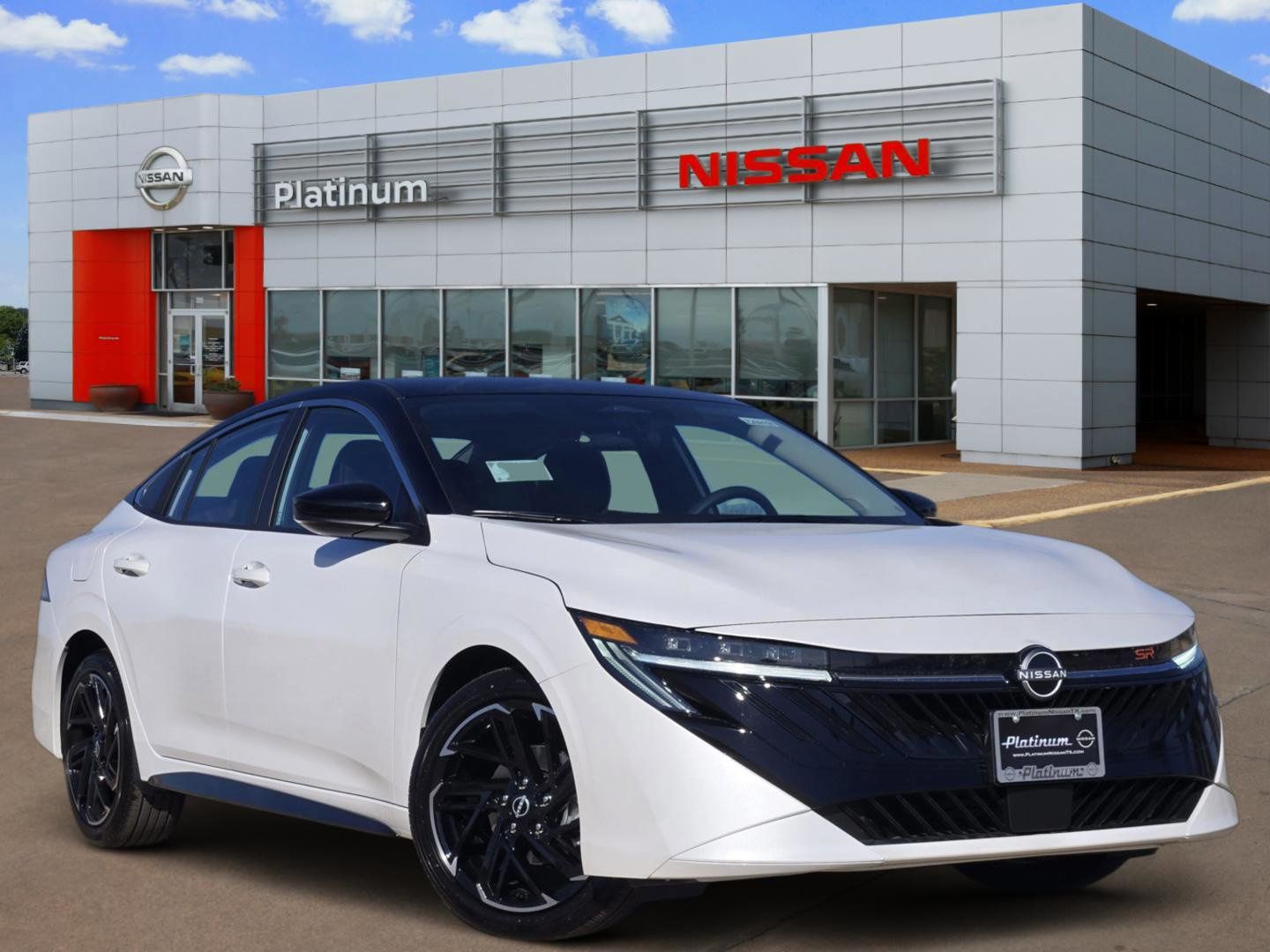 Aspen White/Super Black 2026 Nissan Sentra Sedan Front-Wheel Drive Continuously Variable Transmission