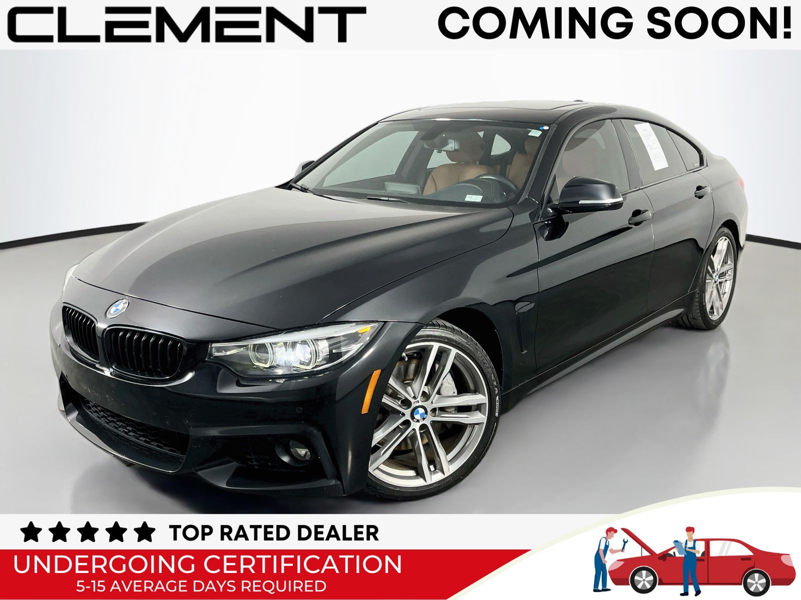 Black Sapphire Metallic 2019 BMW 4 Series Sedan Rear-Wheel Drive 8-Speed Automatic