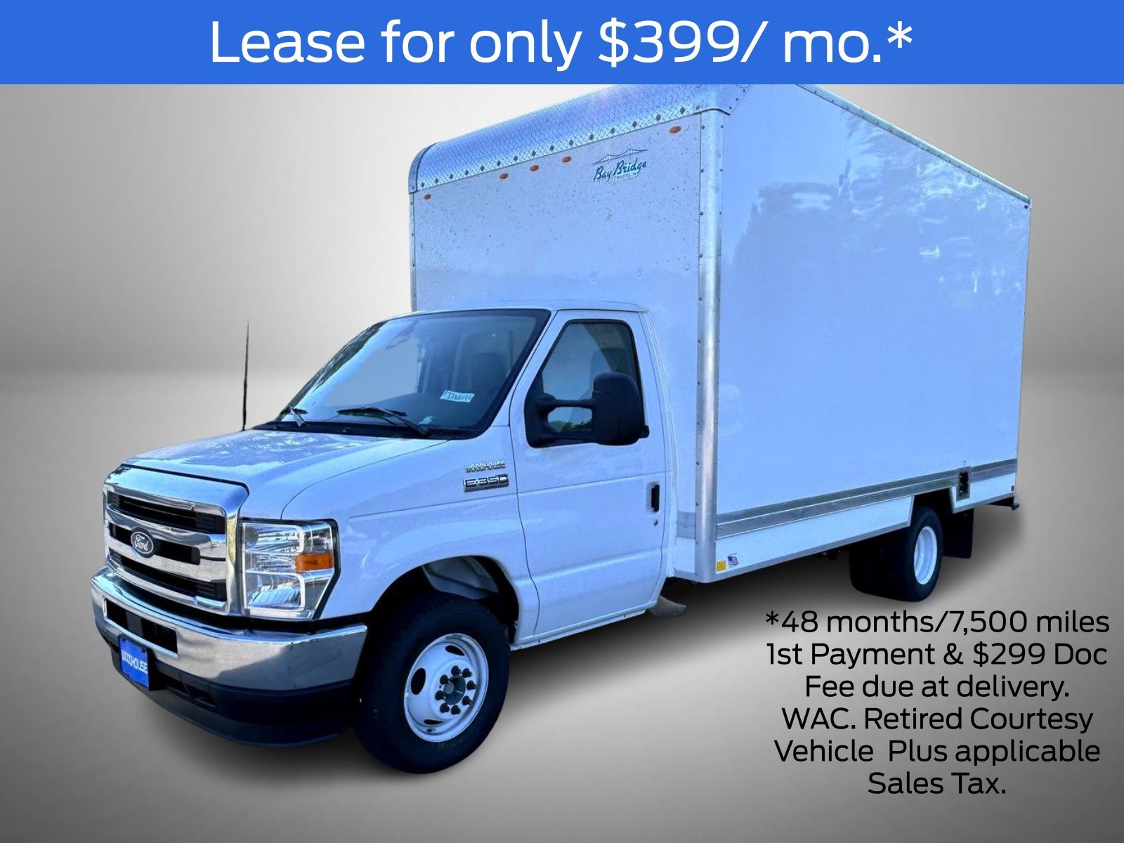 Oxford White 2027 Ford E-Series Chassis Pickup Truck Rear-Wheel Drive 6-Speed Automatic Overdrive