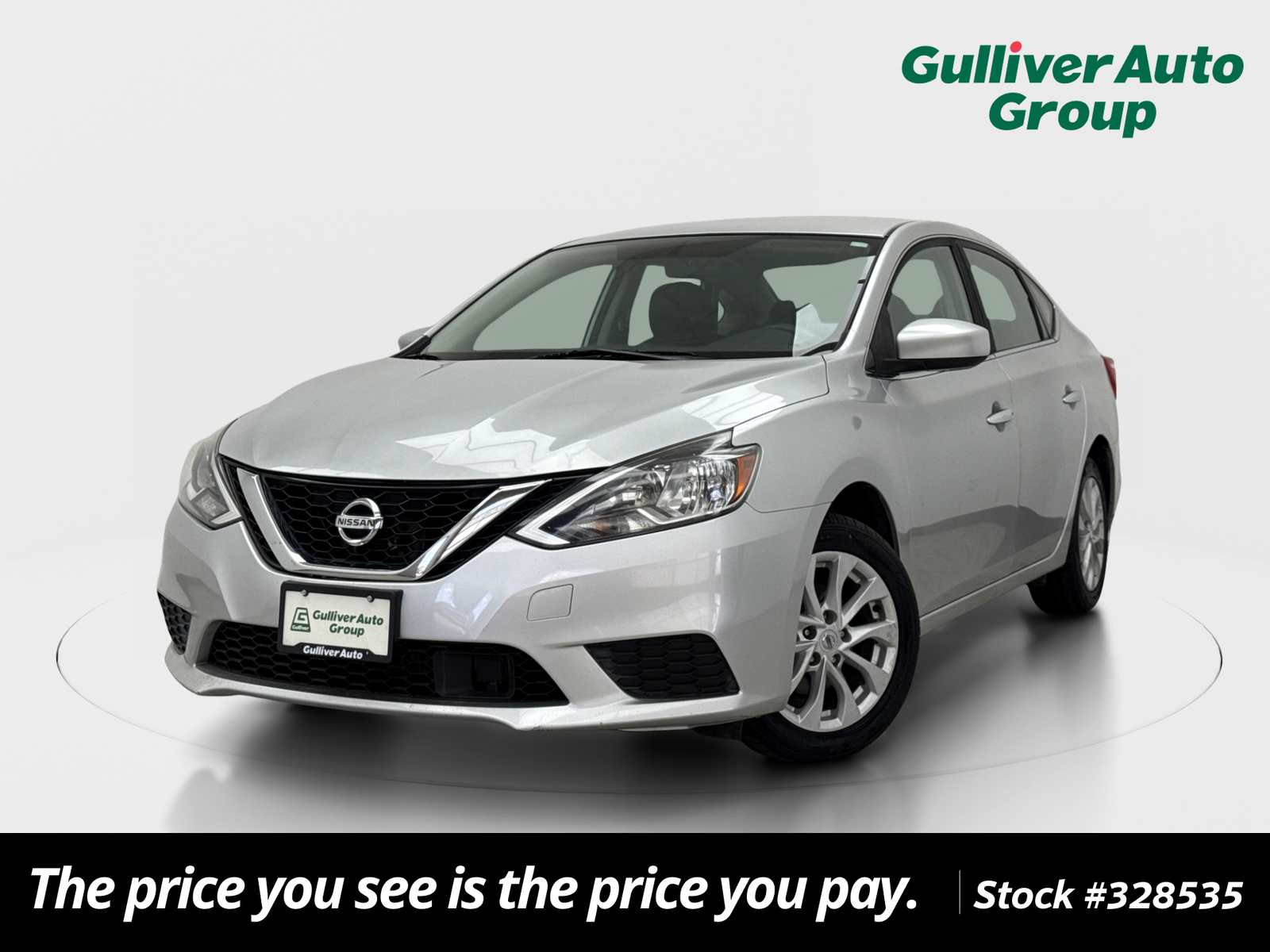 Brilliant Silver Metallic 2019 Nissan Sentra Sedan Front-Wheel Drive Continuously Variable Transmission