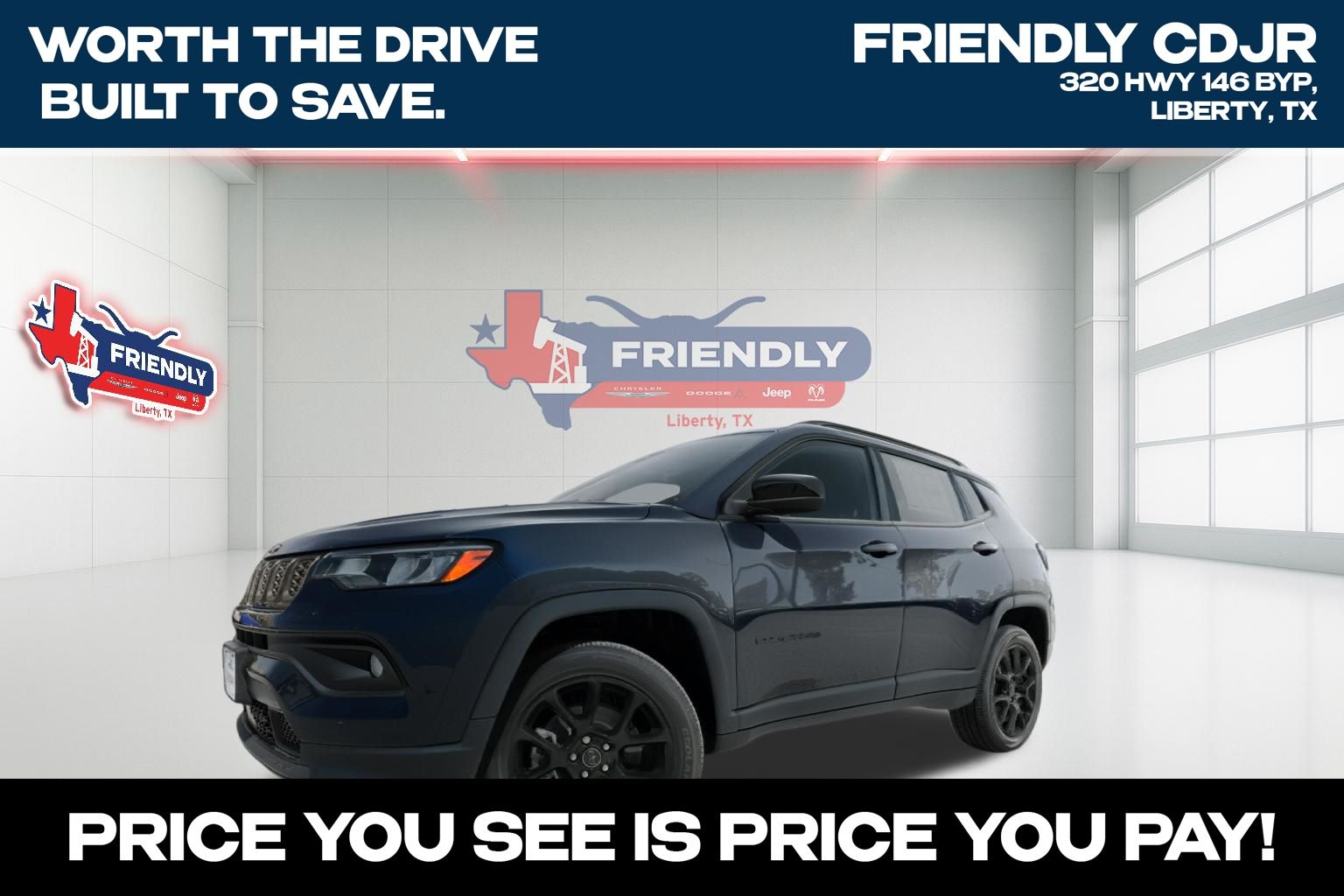 Fathom Blue Pearl Coat 2026 Jeep Compass SUV / Crossover Four-Wheel Drive 8-Speed Automatic
