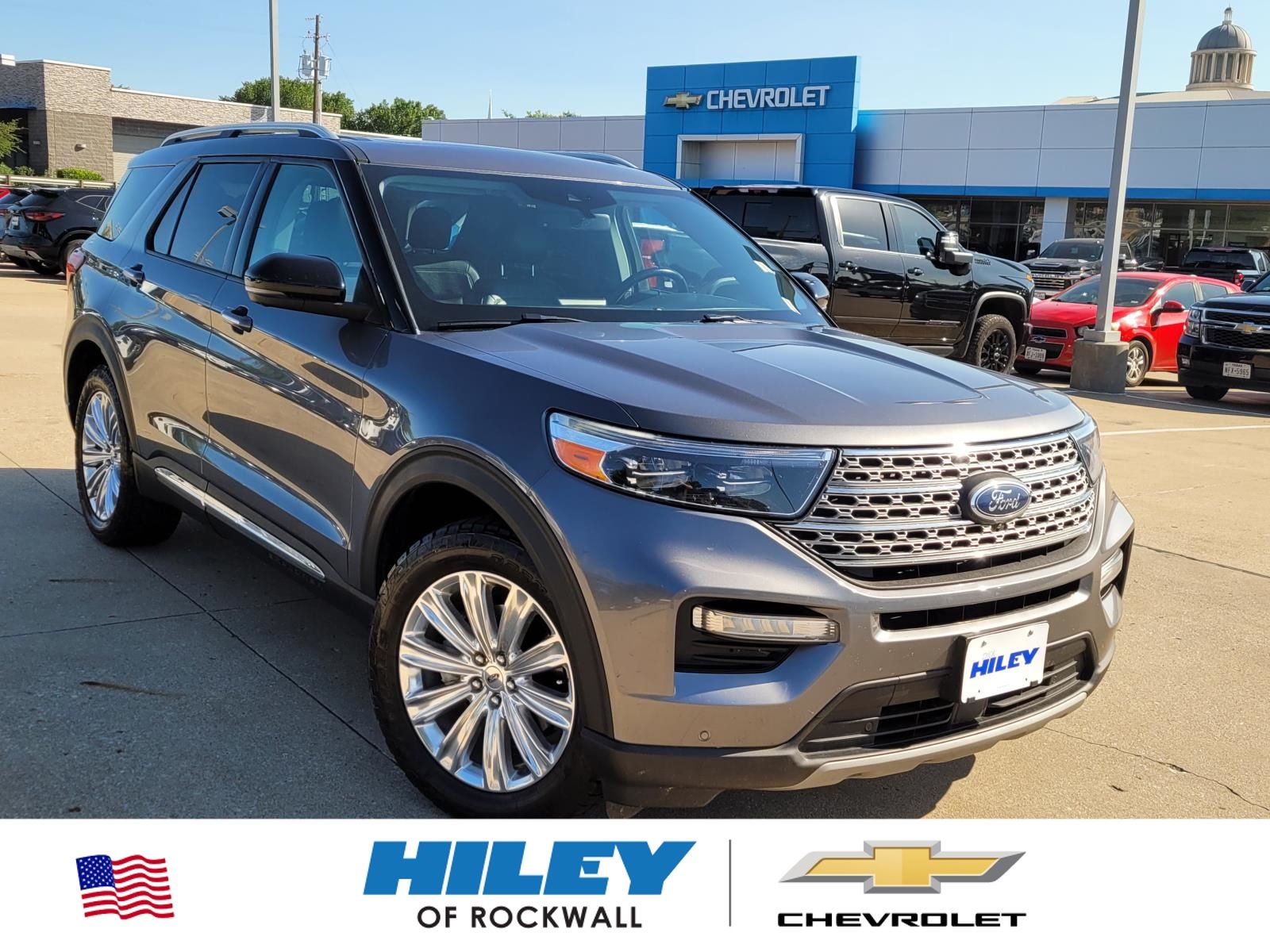 Gray Metallic 2022 Ford Explorer SUV / Crossover All-Wheel Drive Automatic