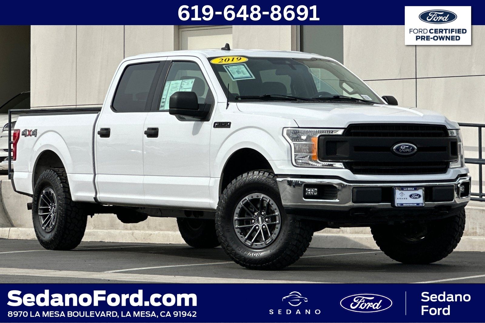 Oxford White 2019 Ford F-150 XLT SuperCrew LB 4WD Pickup Truck Four-Wheel Drive Automatic