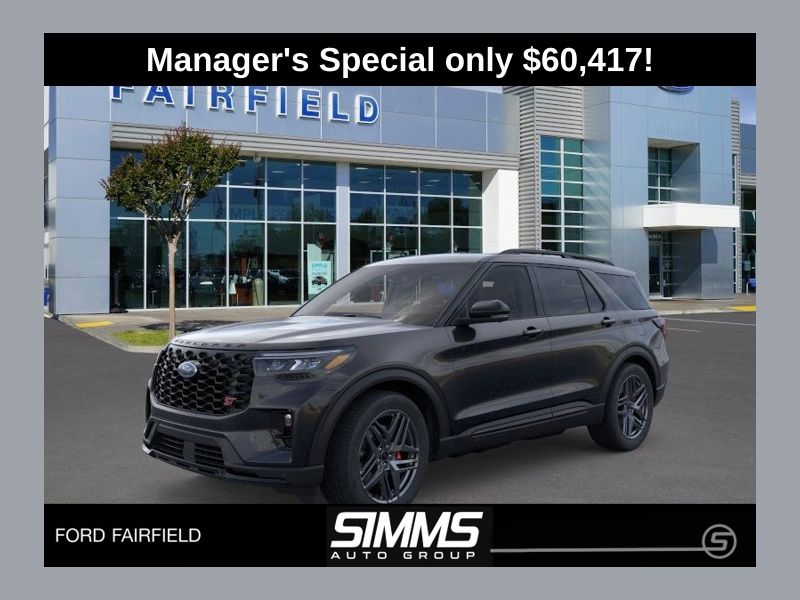 Agate Black Metallic 2026 Ford Explorer ST AWD SUV / Crossover All-Wheel Drive Automatic