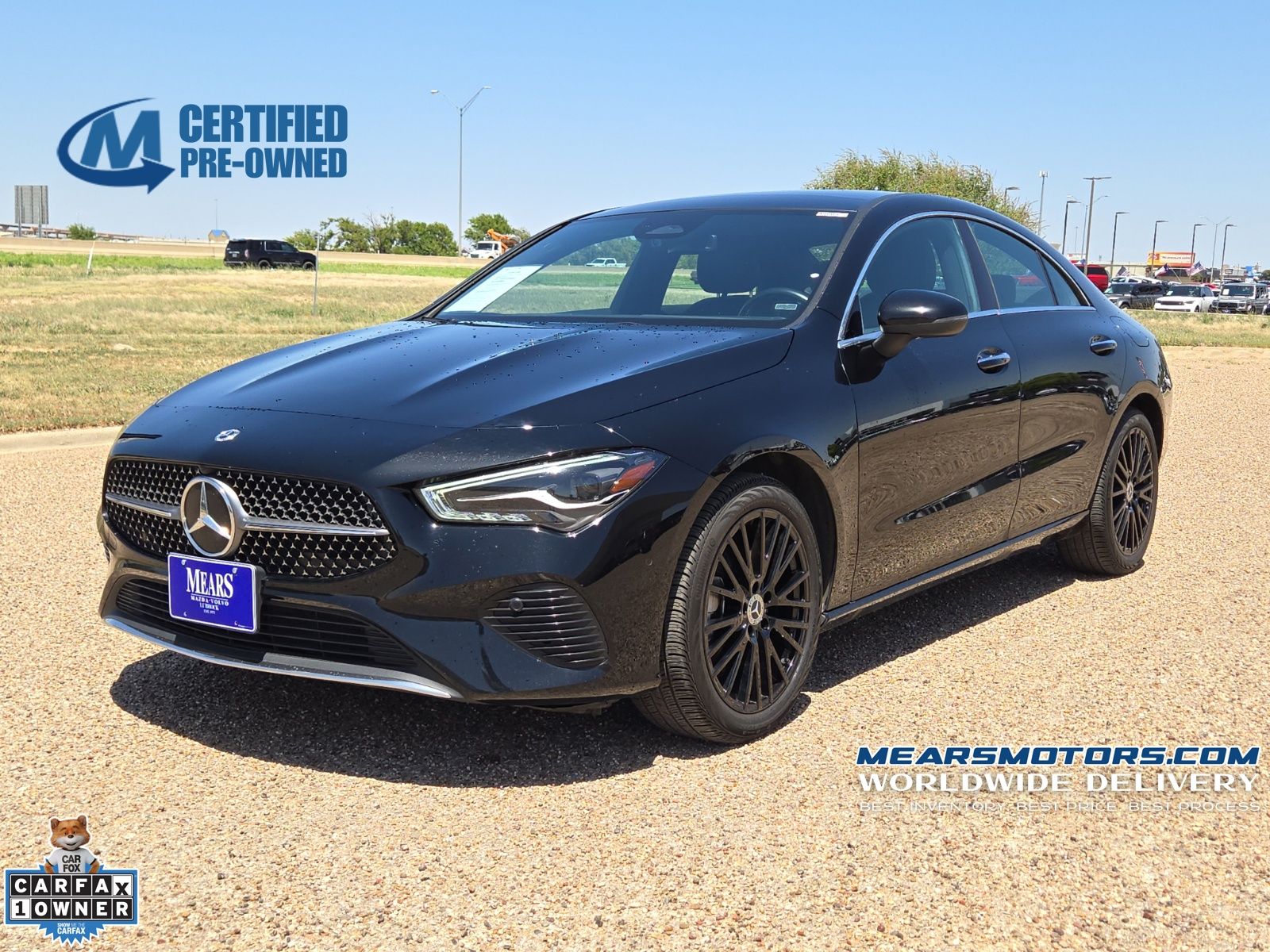 Night Black 2025 Mercedes-Benz CLA Coupe Front-Wheel Drive 8-Speed Dual Clutch